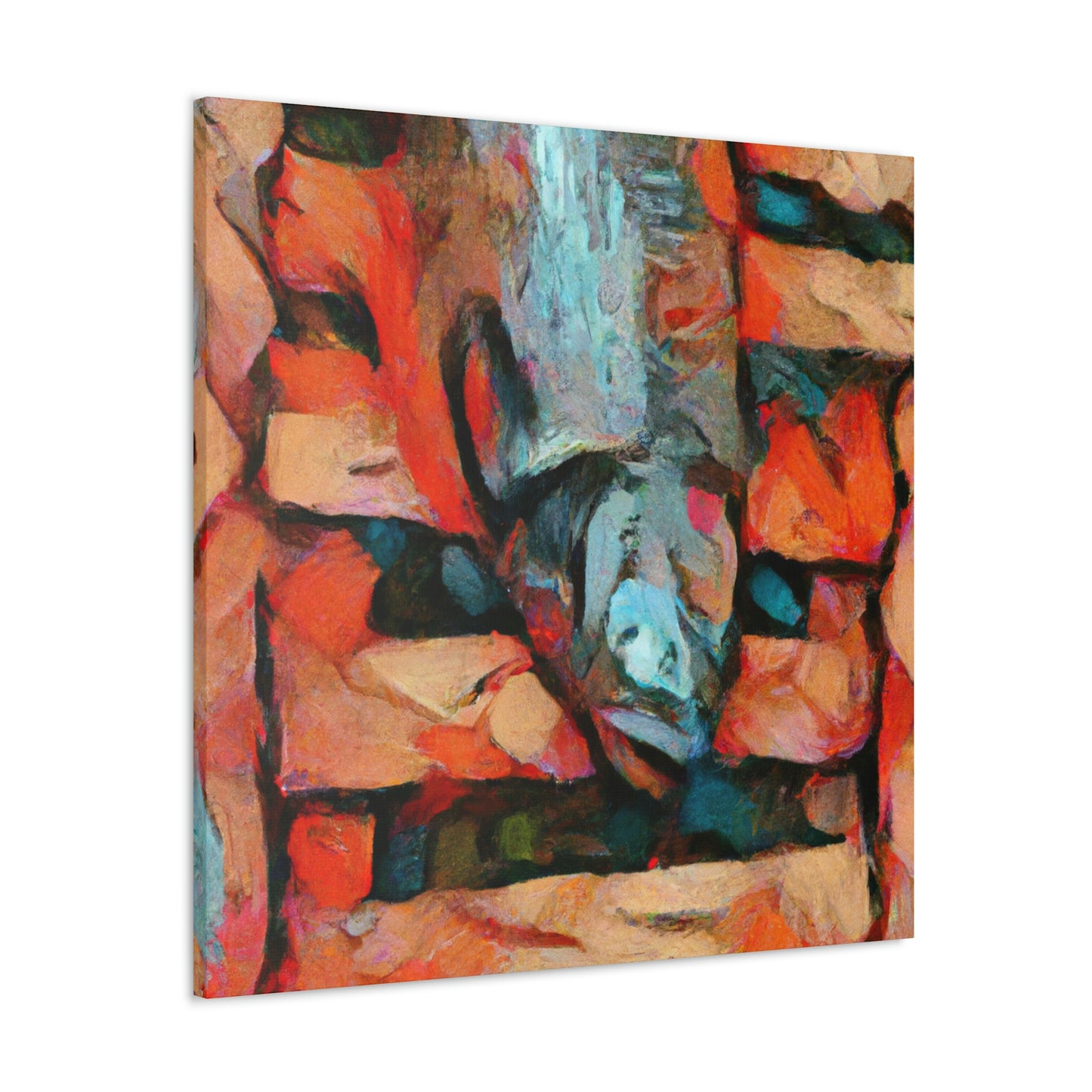 "Salmon and Moods" - Canvas