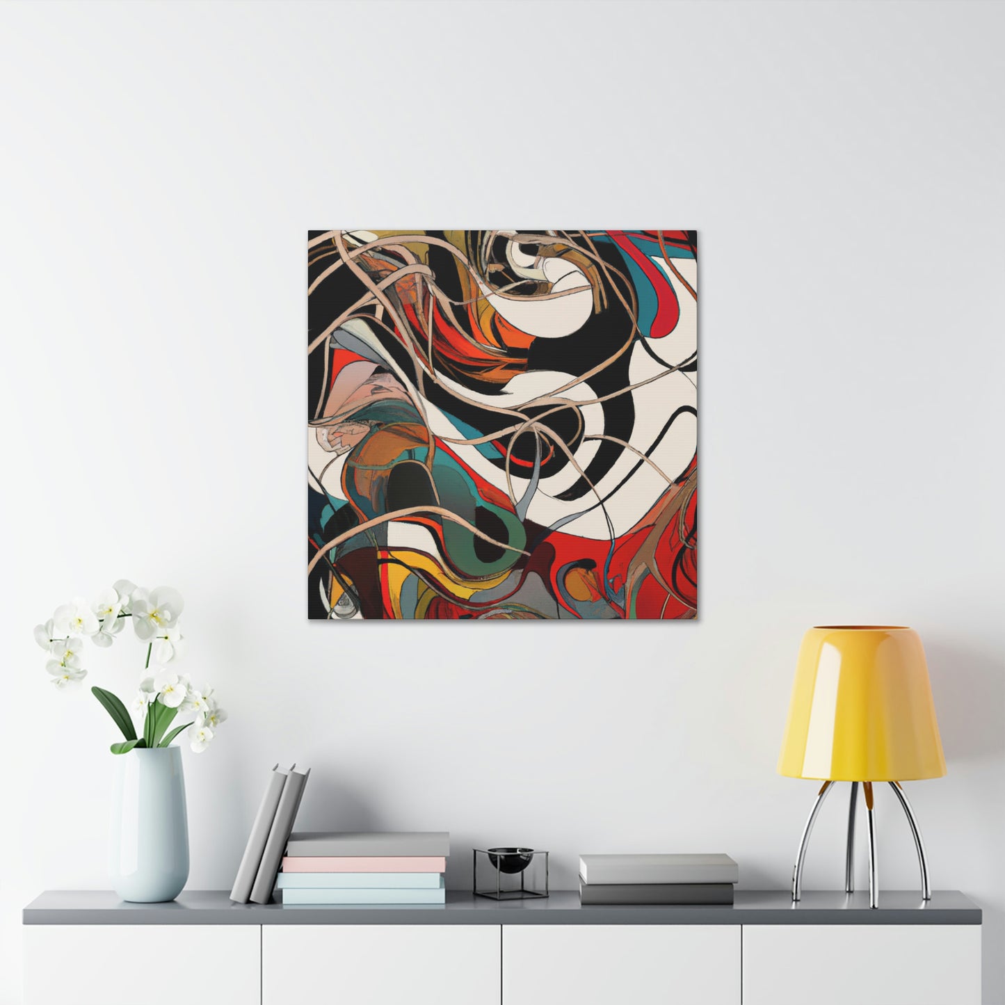 "Awe-Filled Brushstroke Symphony" - Canvas