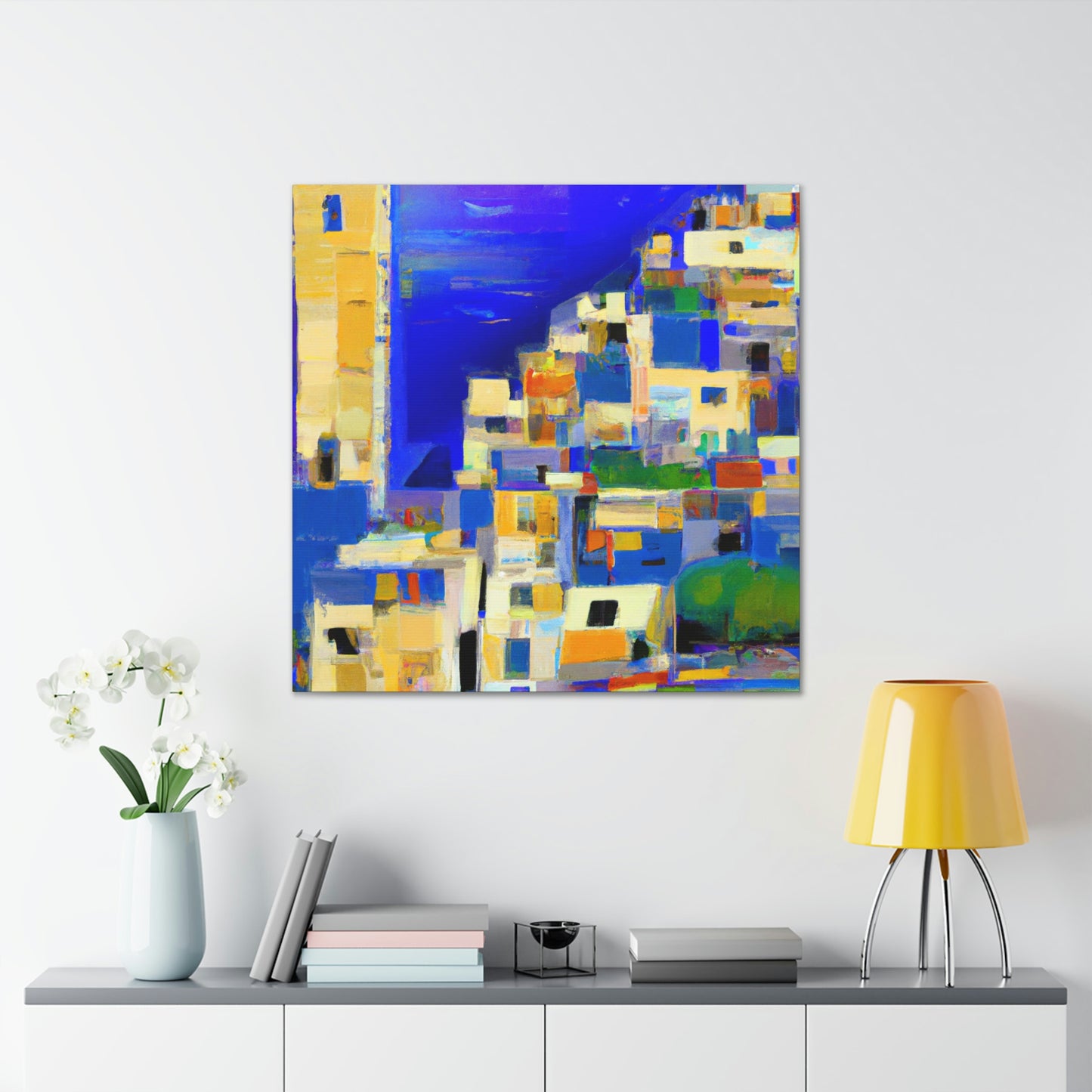 "Mediterranean Seascape Vibes" - Canvas