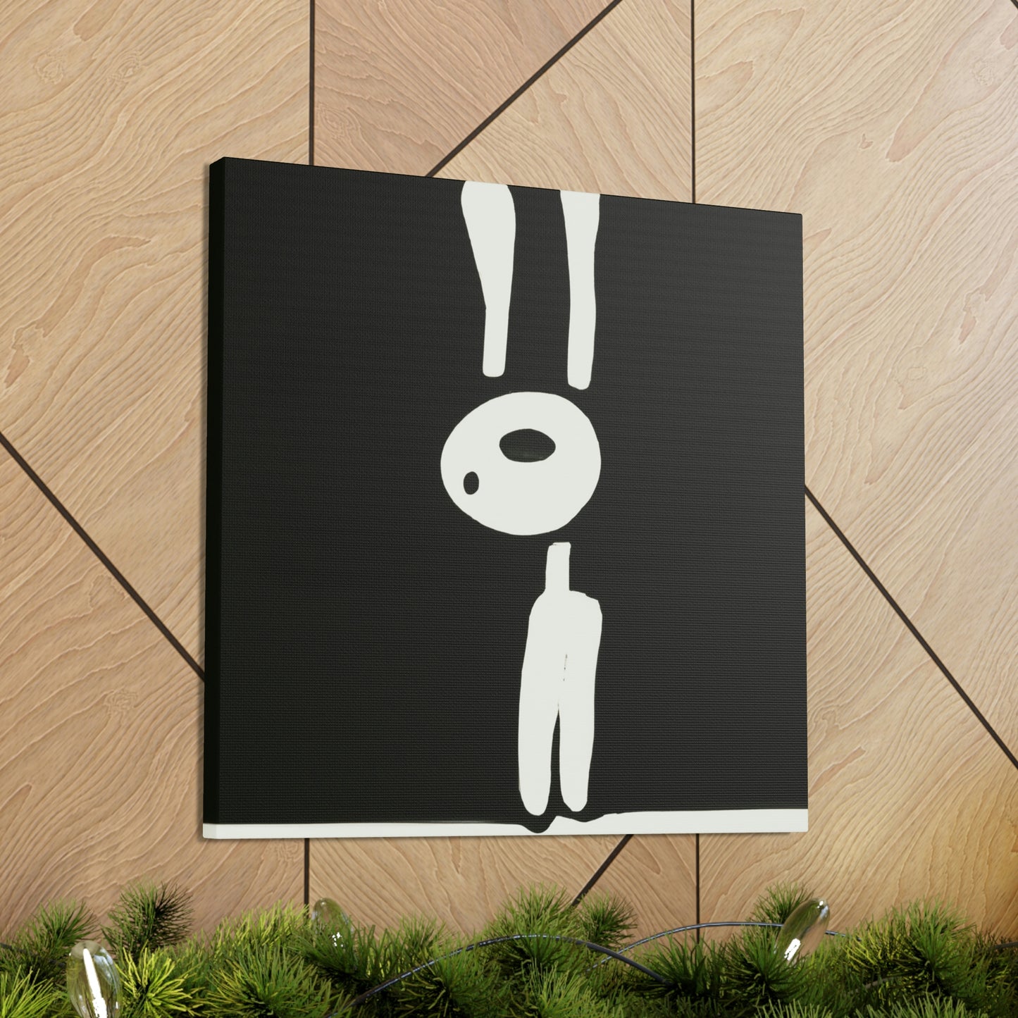 "Rabbit's Minimalist Dream" - Canvas