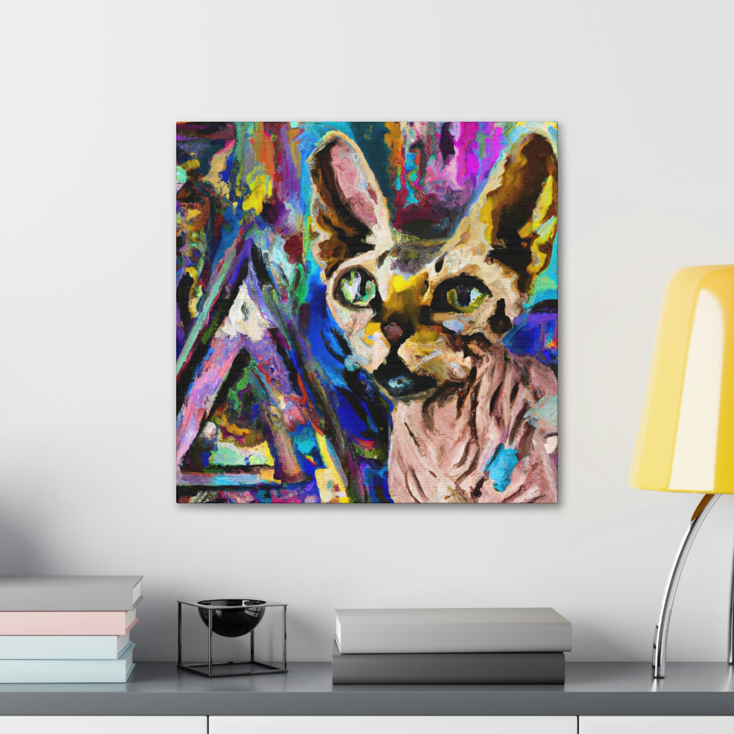 Sphynx in Abstraction - Canvas