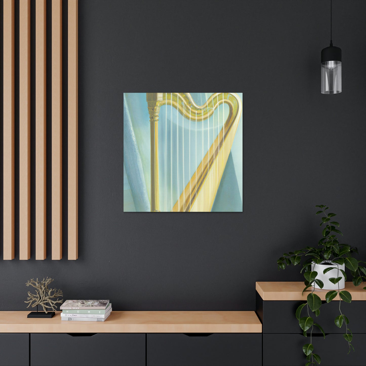 "Harp in Art Deco" - Canvas