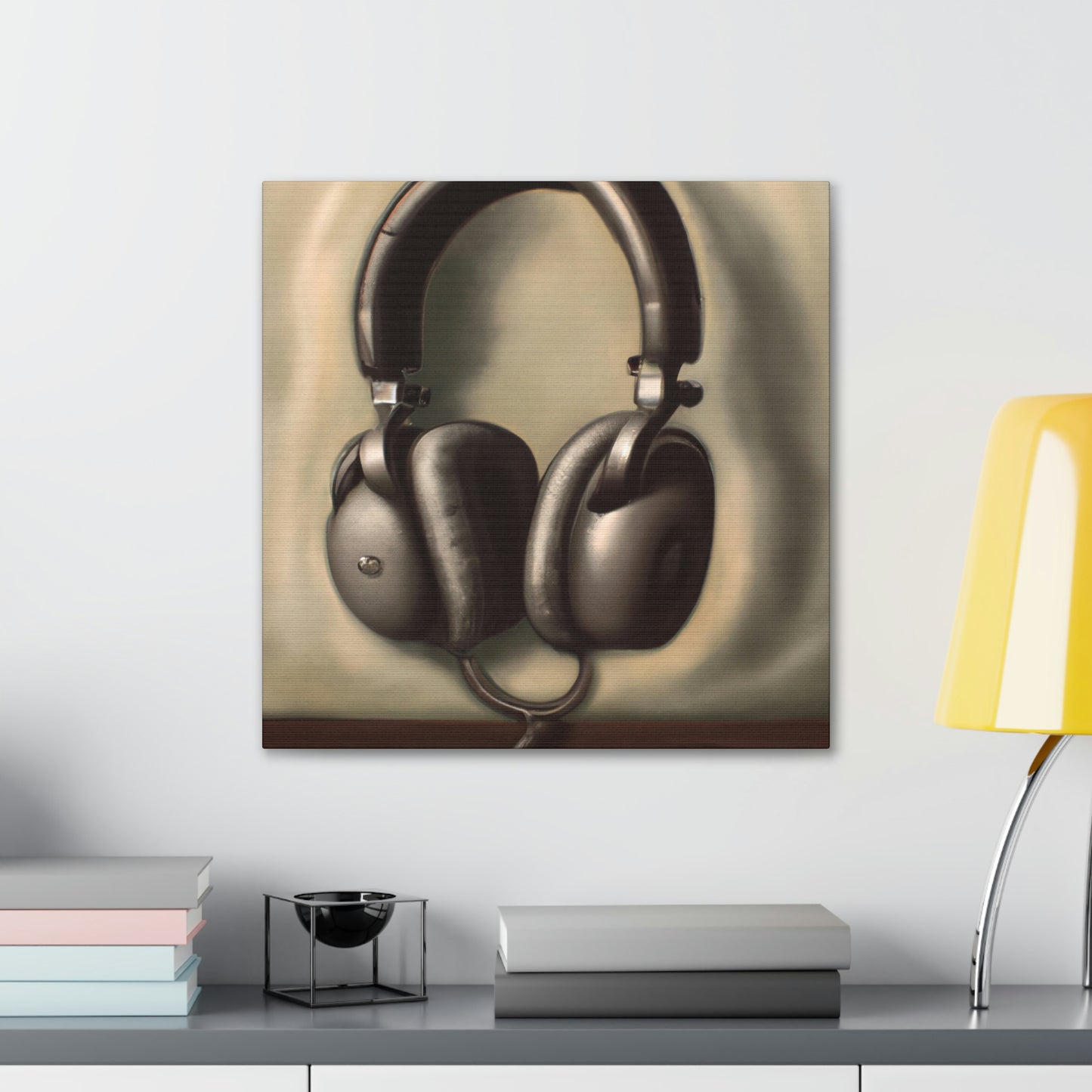 "Headphones on a Cloud" - Canvas