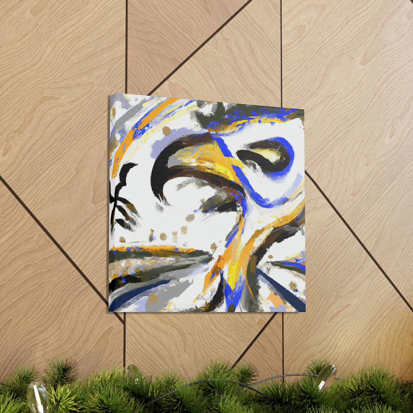 "Hawk in Flight Abstraction" - Canvas