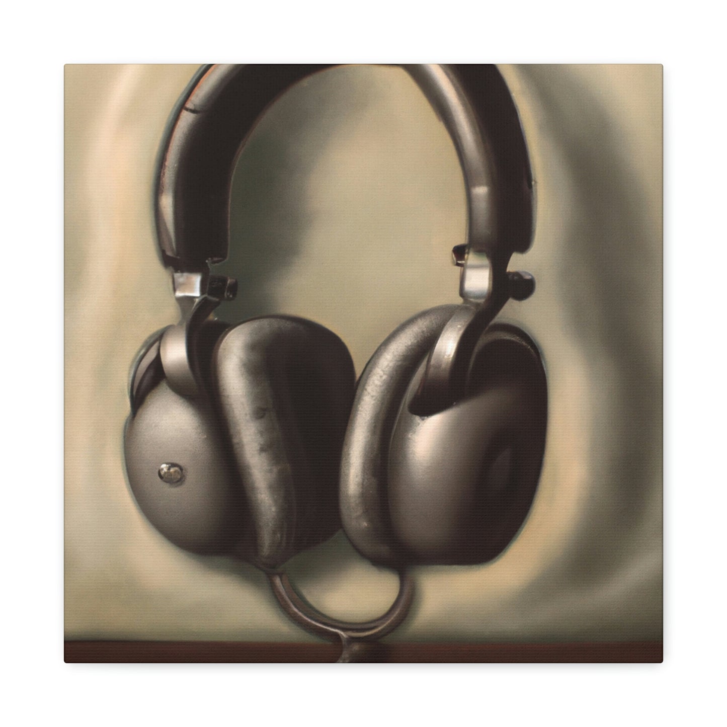 "Headphones on a Cloud" - Canvas