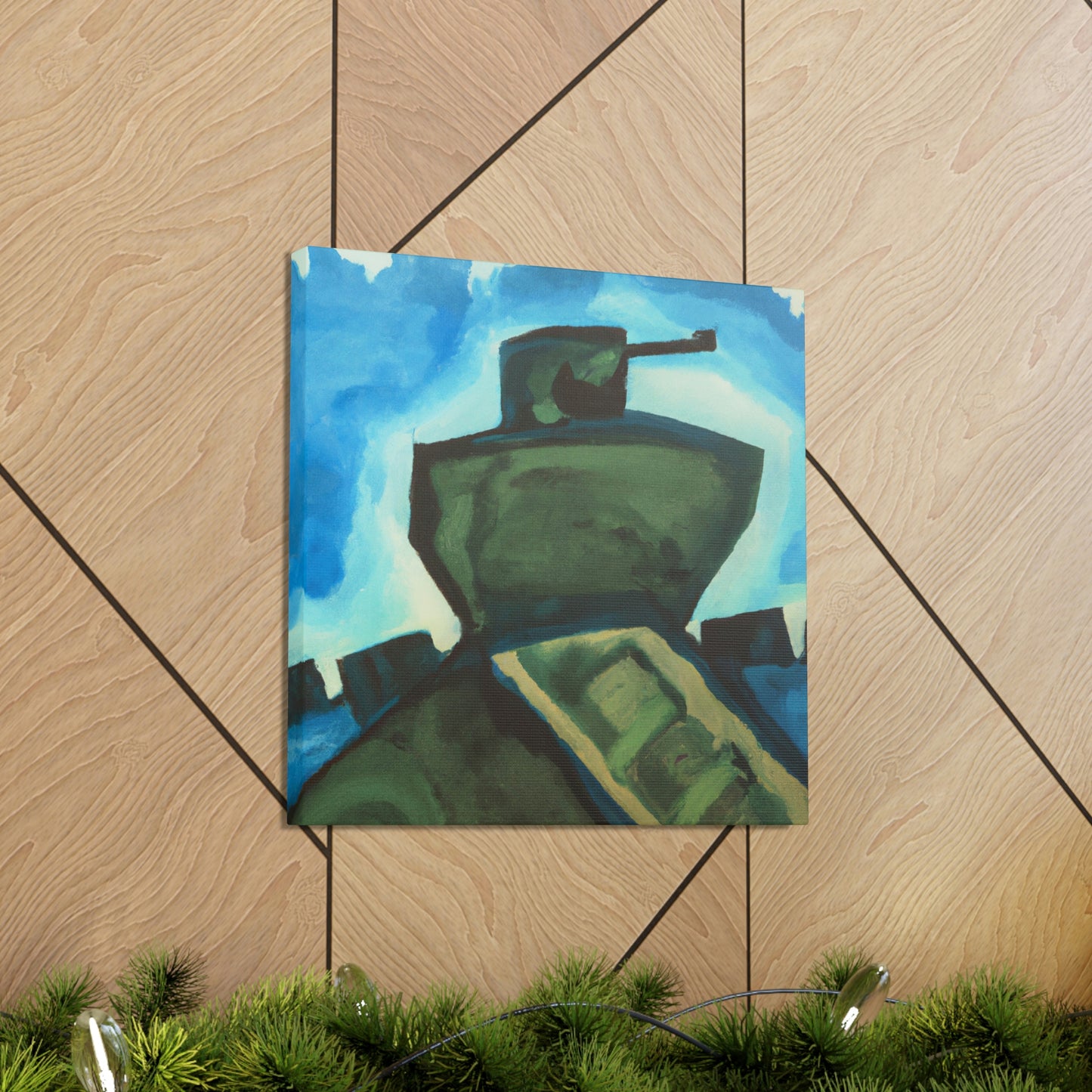 "Tank Turret Abstractions" - Canvas