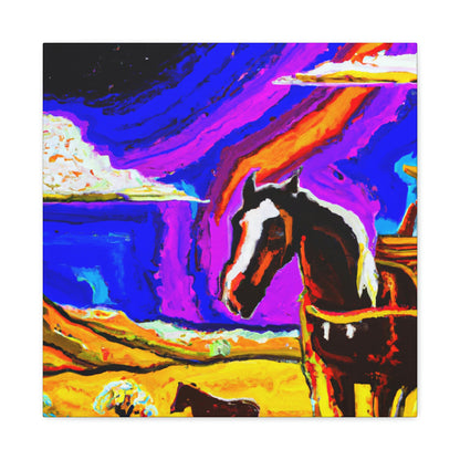 Stagecoach In Motion - Canvas