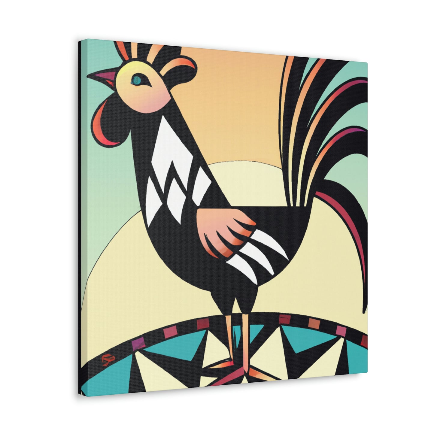 Chicken in Dazzle - Canvas