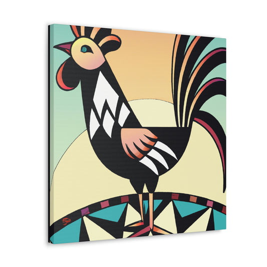 Chicken in Dazzle - Canvas