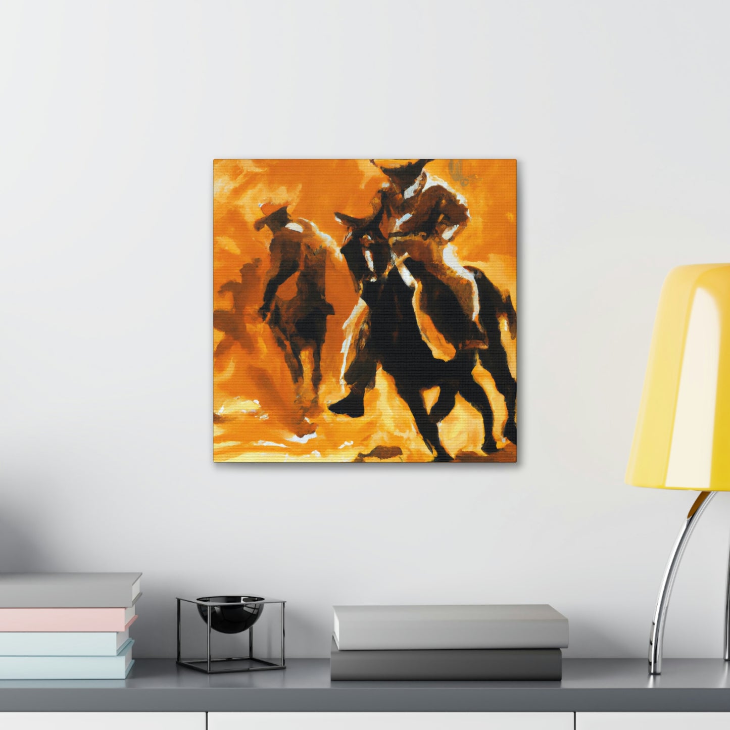 Rodeo Wild West Scene - Canvas