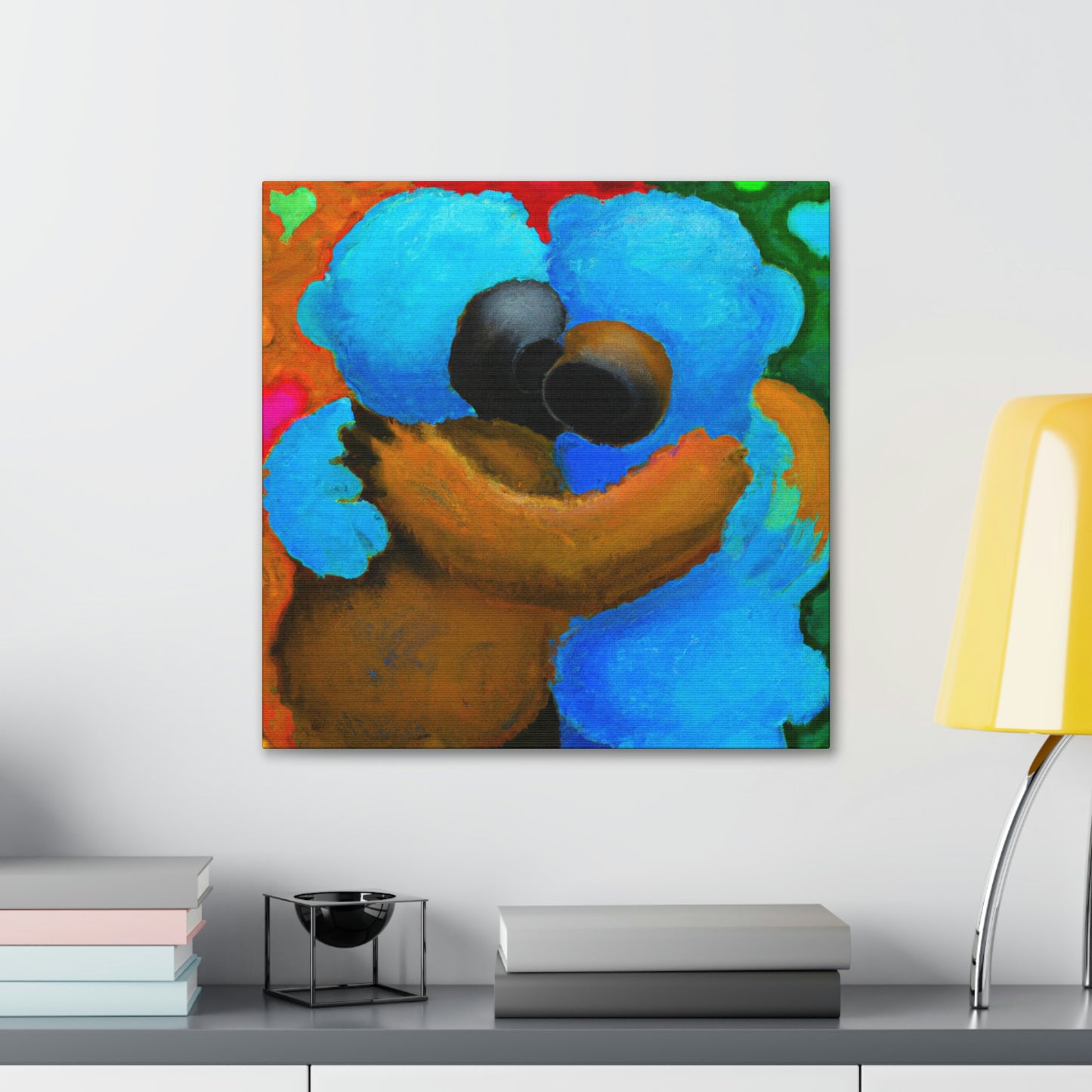 "Love's Embrace Bear Hug" - Canvas