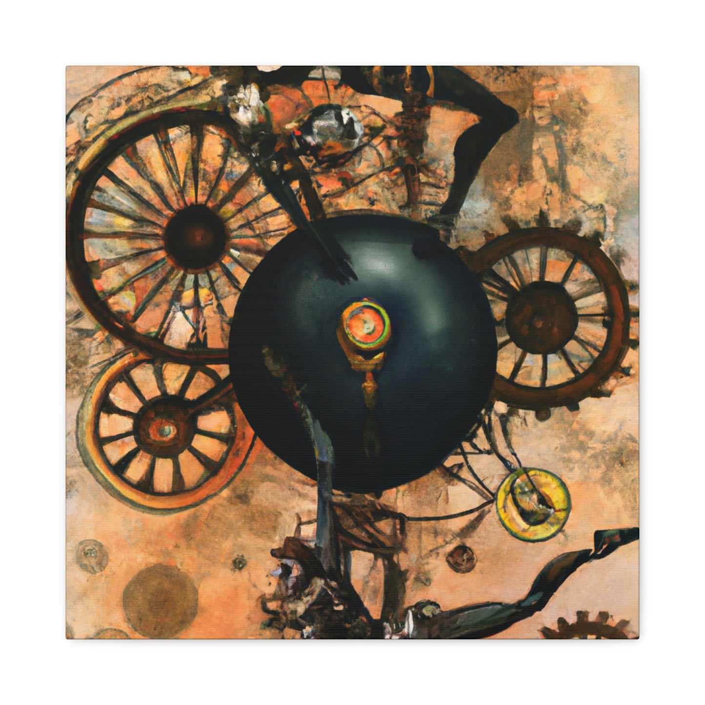 Gymnastics In Steampunk - Canvas