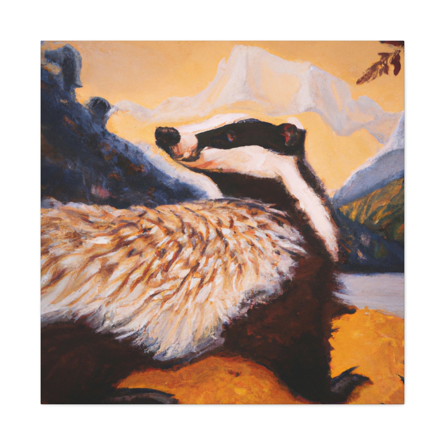 Badger in Deco Style - Canvas