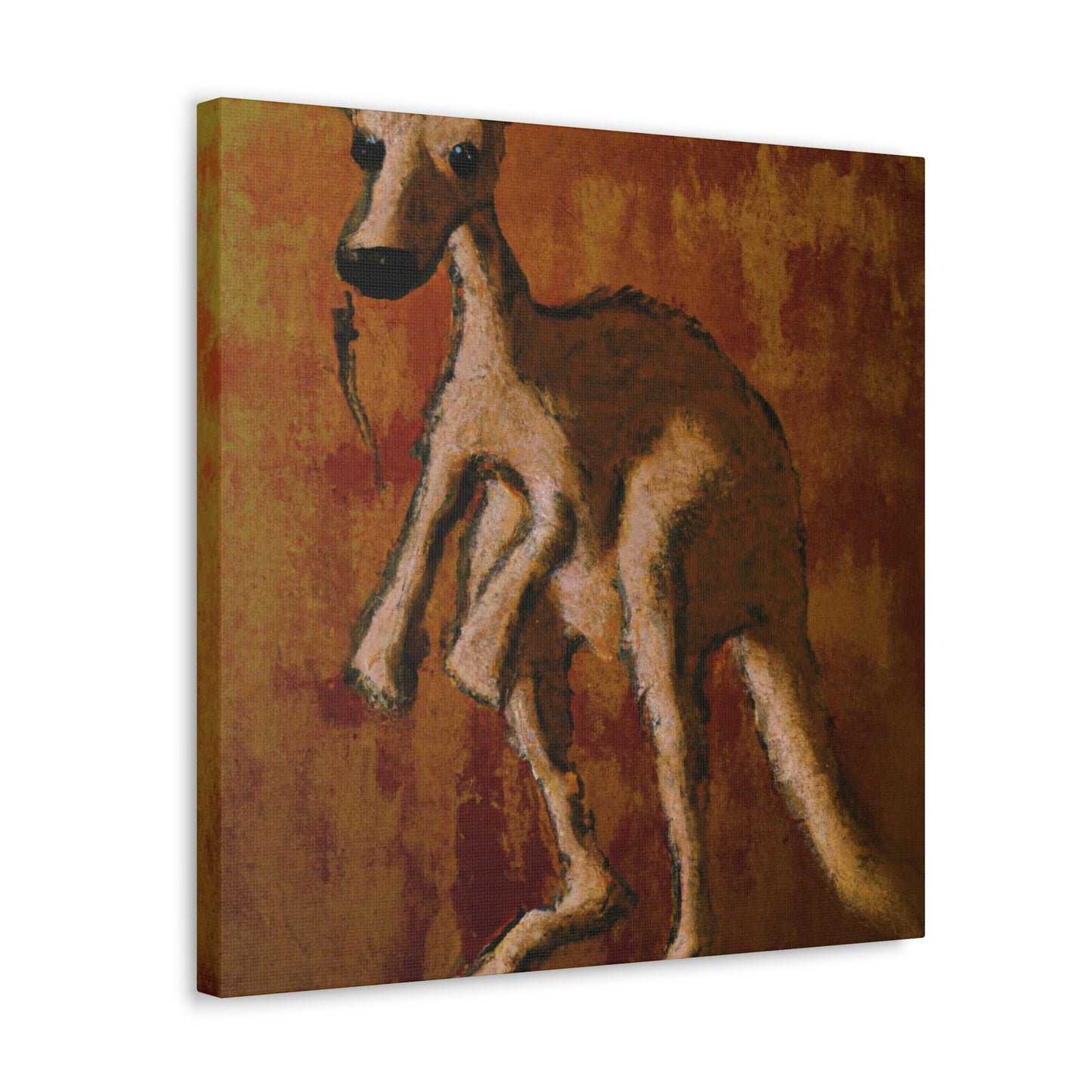 Kangaroo in Moonlight - Canvas