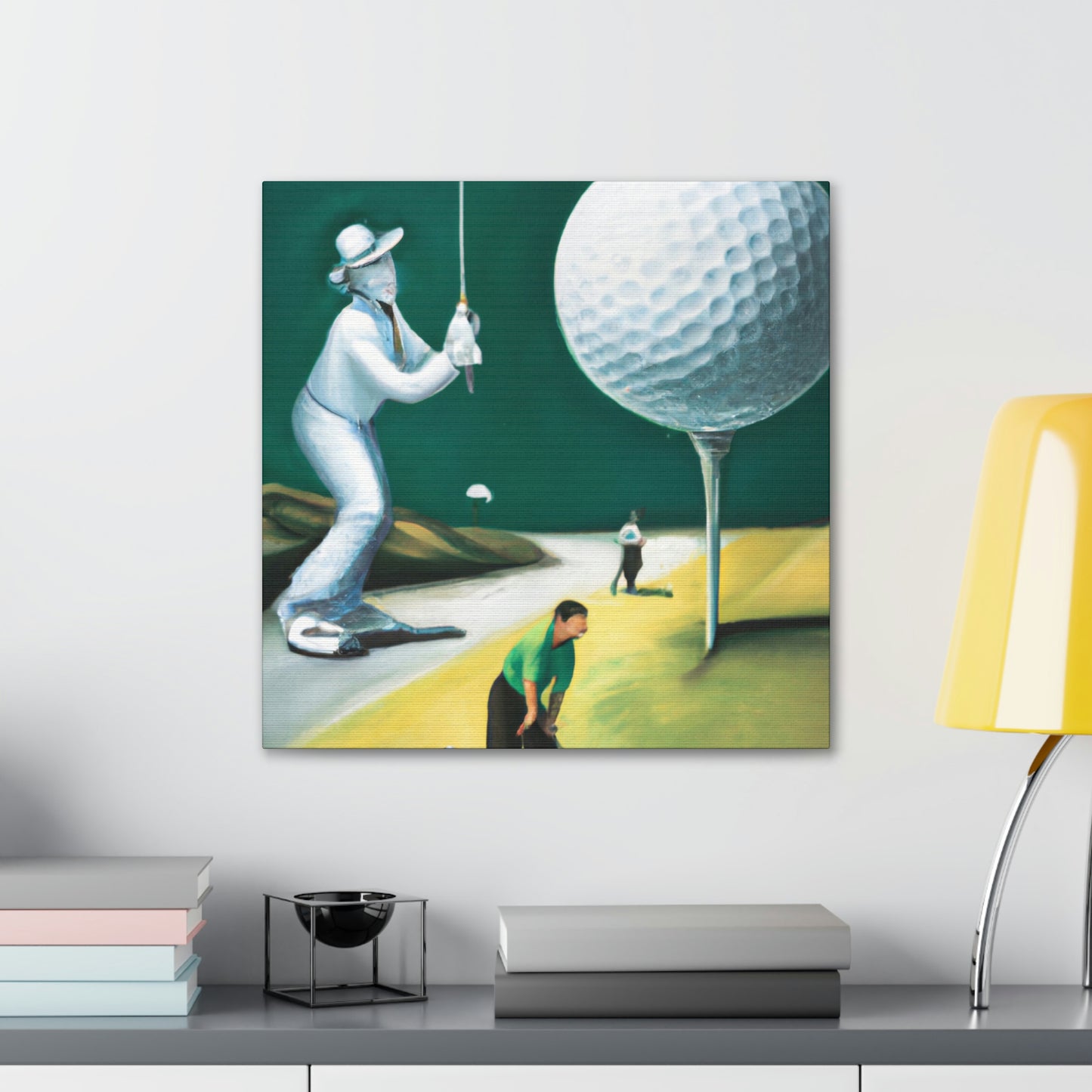 Golfing Through Dreamland - Canvas