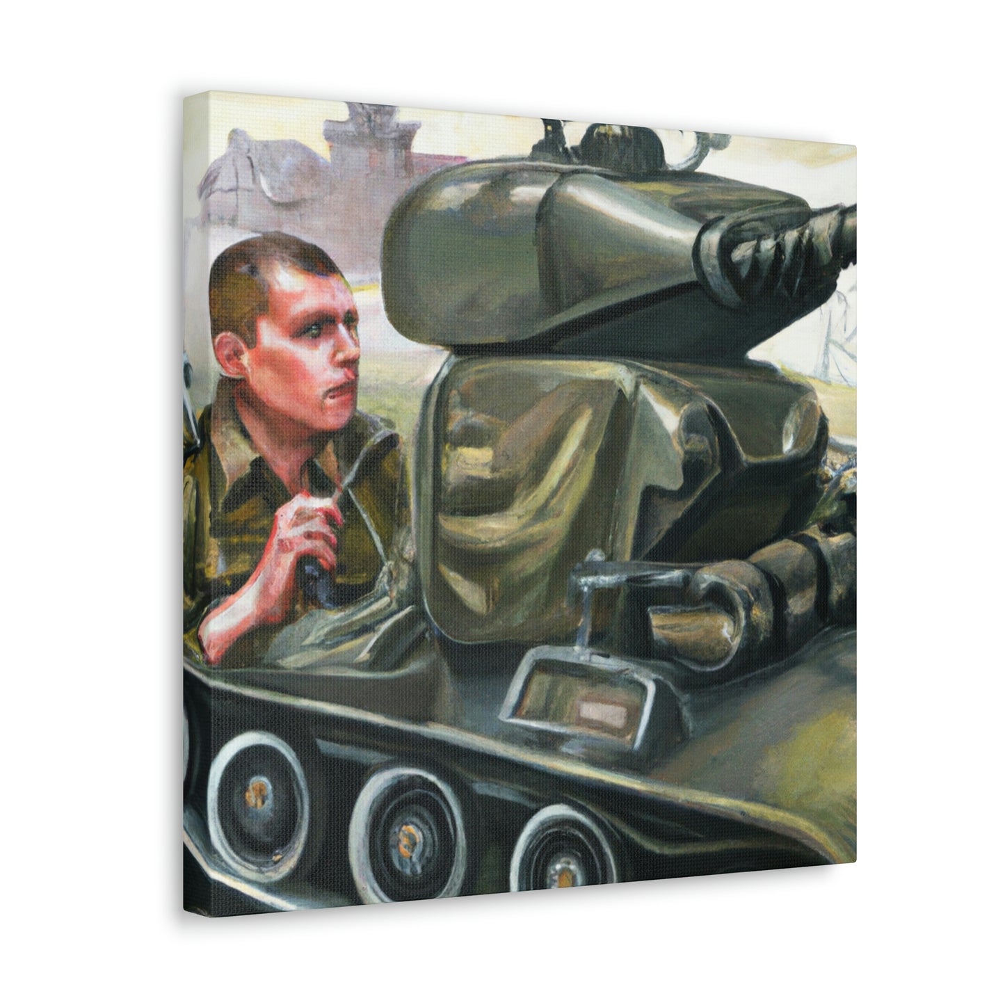 "Tank Operator Dreamscape" - Canvas