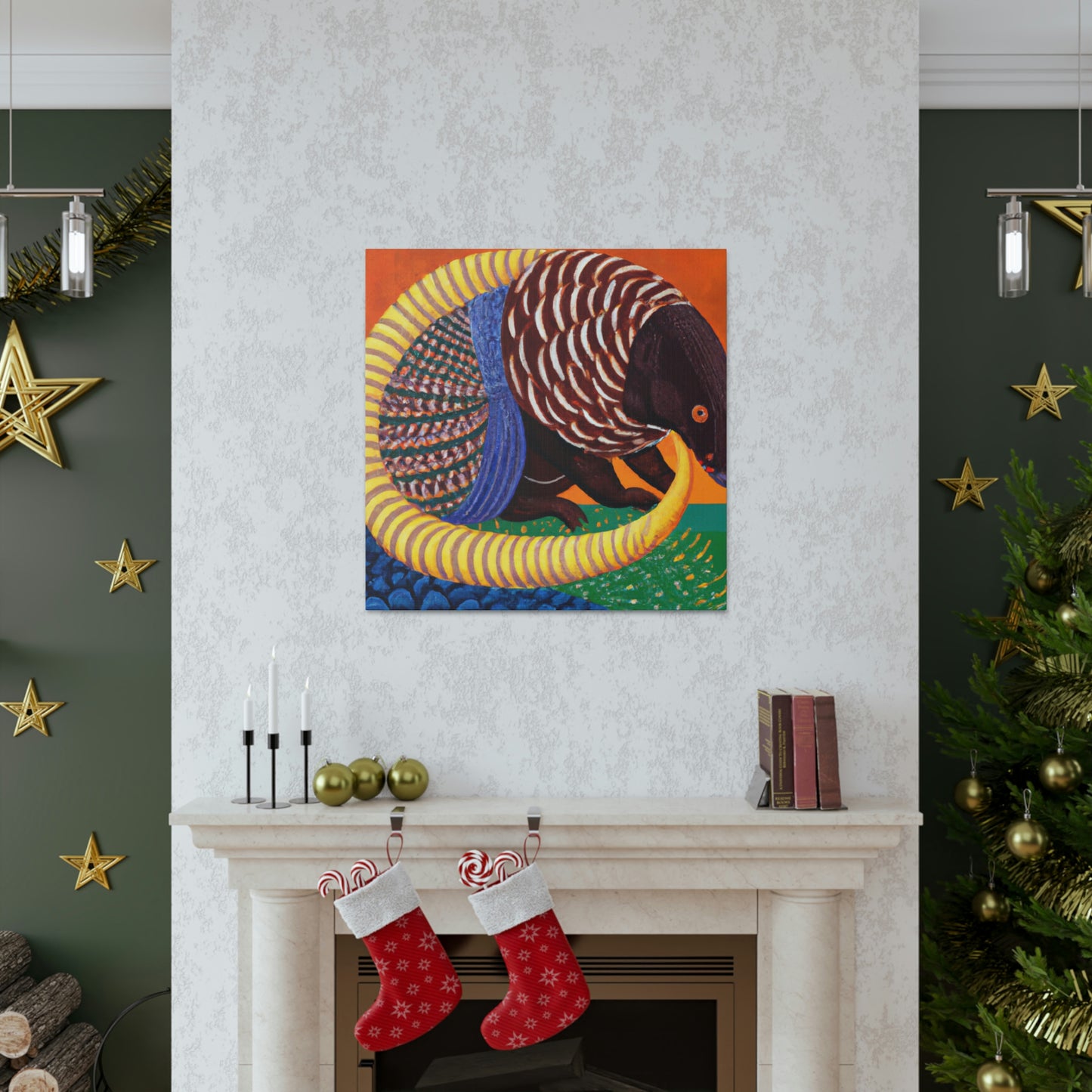 Gilded Pangolin Radiance - Canvas