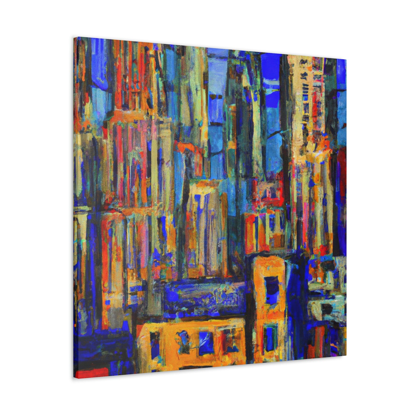 "Sculpted Art Deco Bliss" - Canvas