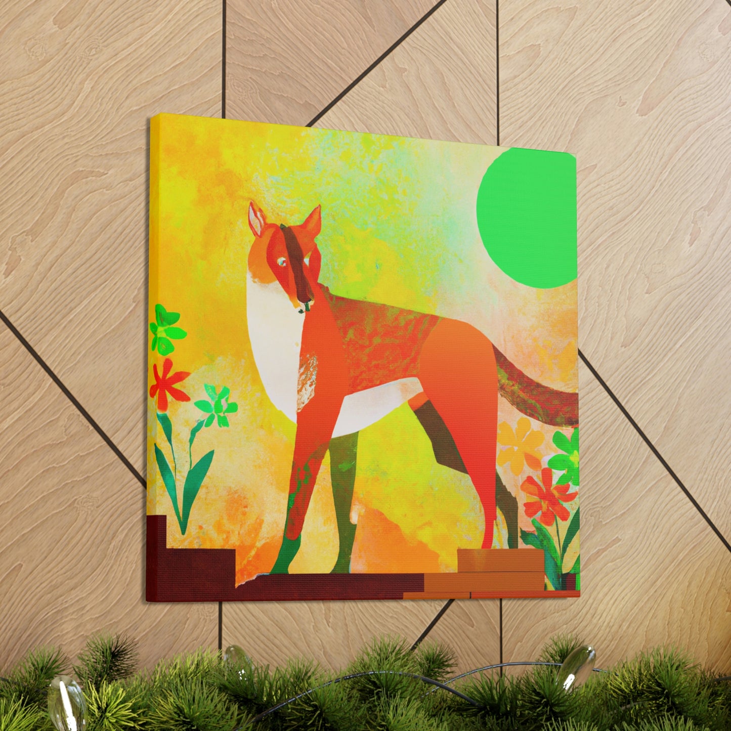 Dhole in Art Deco - Canvas