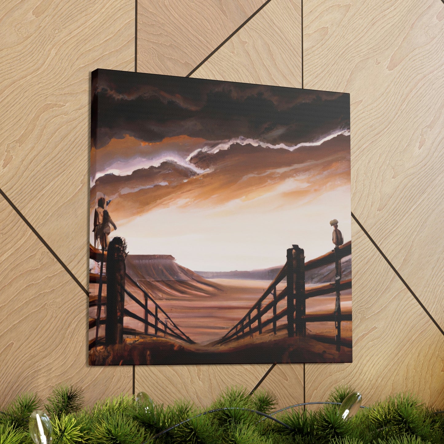 Barbed Wire Illumination - Canvas