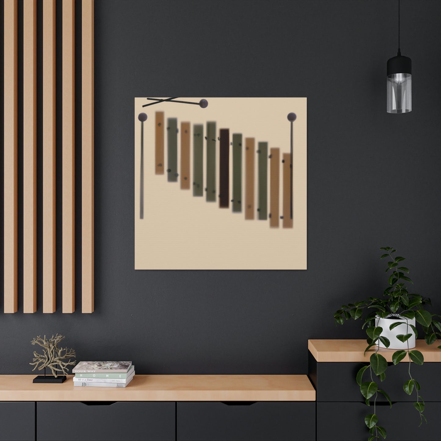 "Xylophone Abstract Minimalism" - Canvas