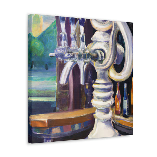 "Bar Tap Splendor Scene" - Canvas