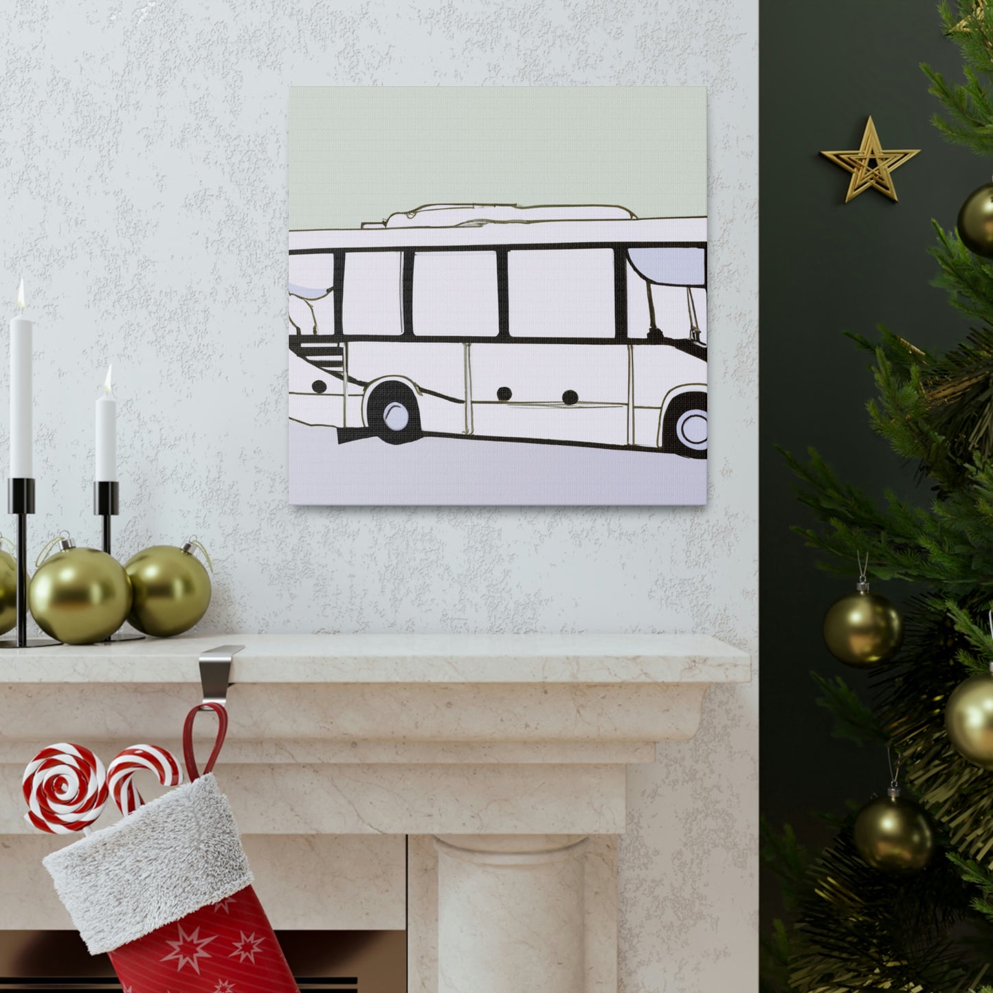 "Bus of Minimalism" - Canvas