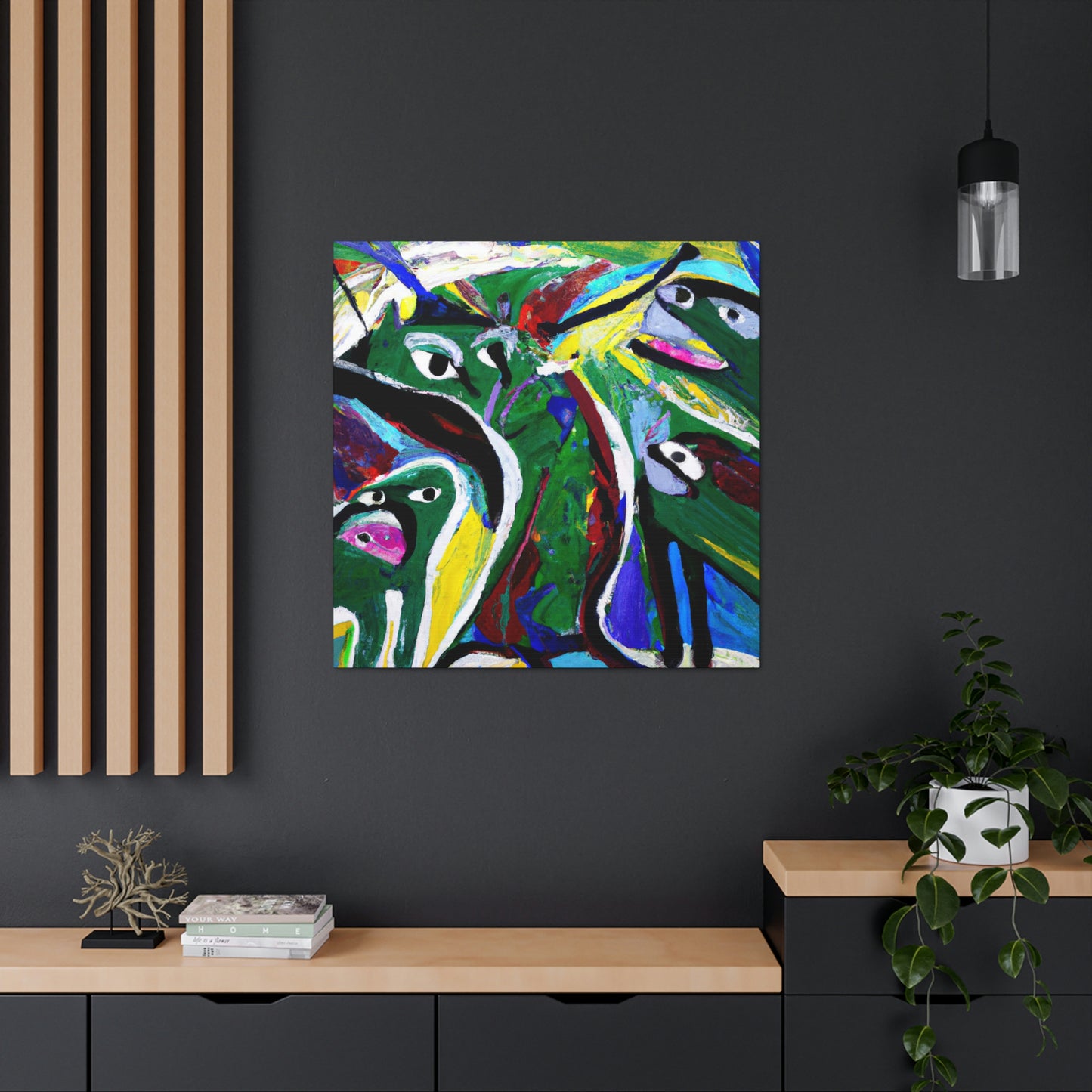 Otters in Abstraction - Canvas