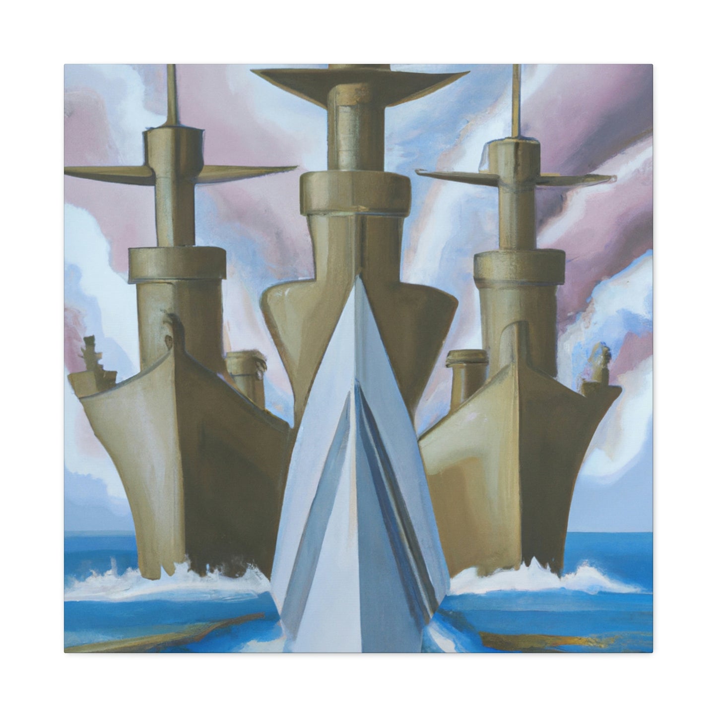 "Battleship in Dreamland" - Canvas