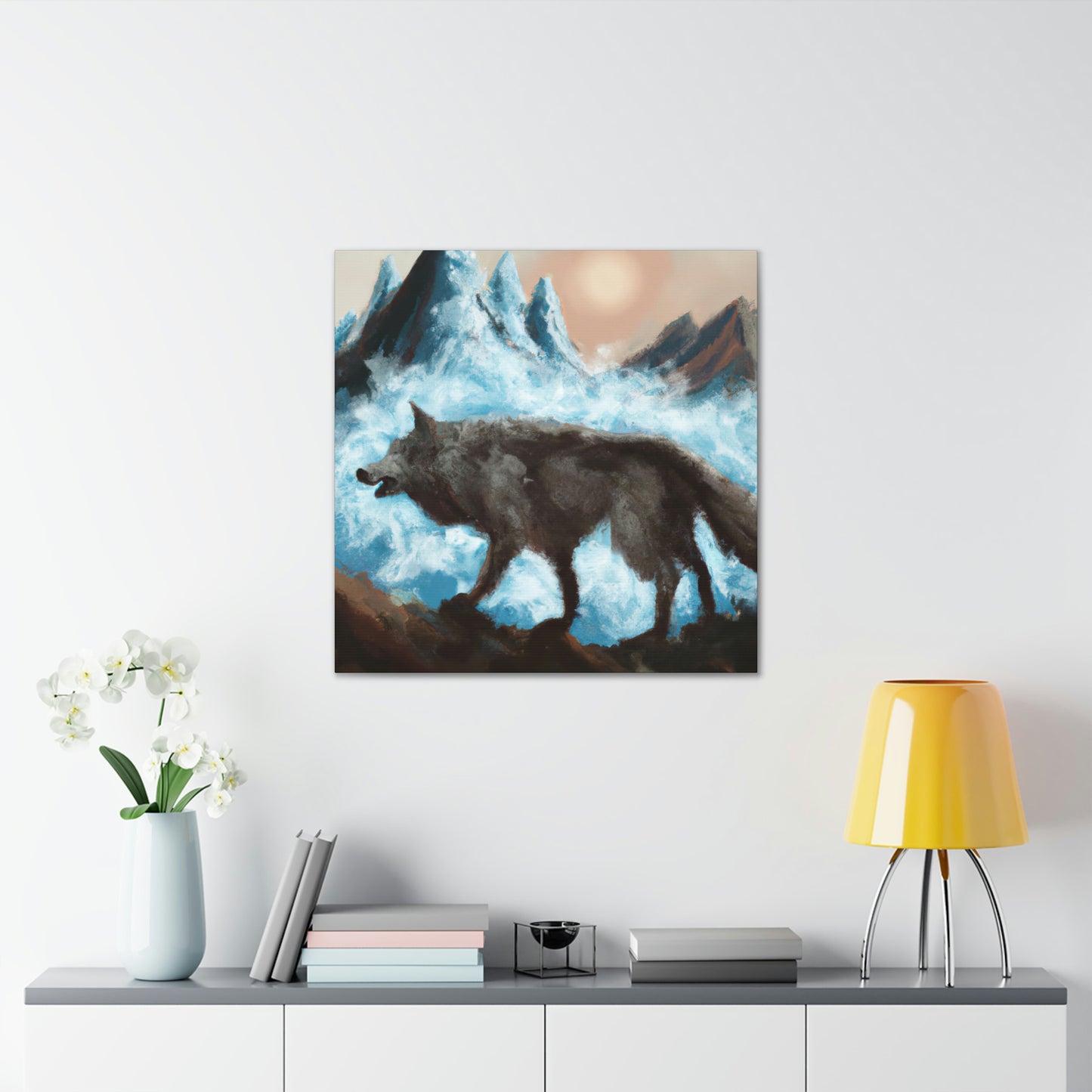 "Wolf Staring Majesty" - Canvas