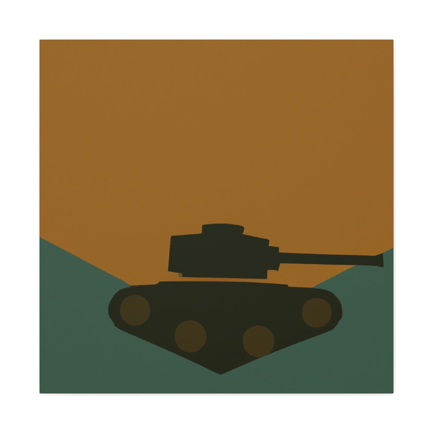 "Tank Turret Simplicity" - Canvas