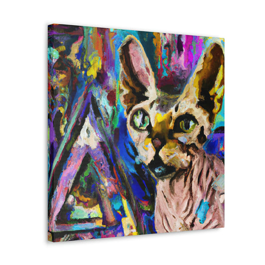 Sphynx in Abstraction - Canvas