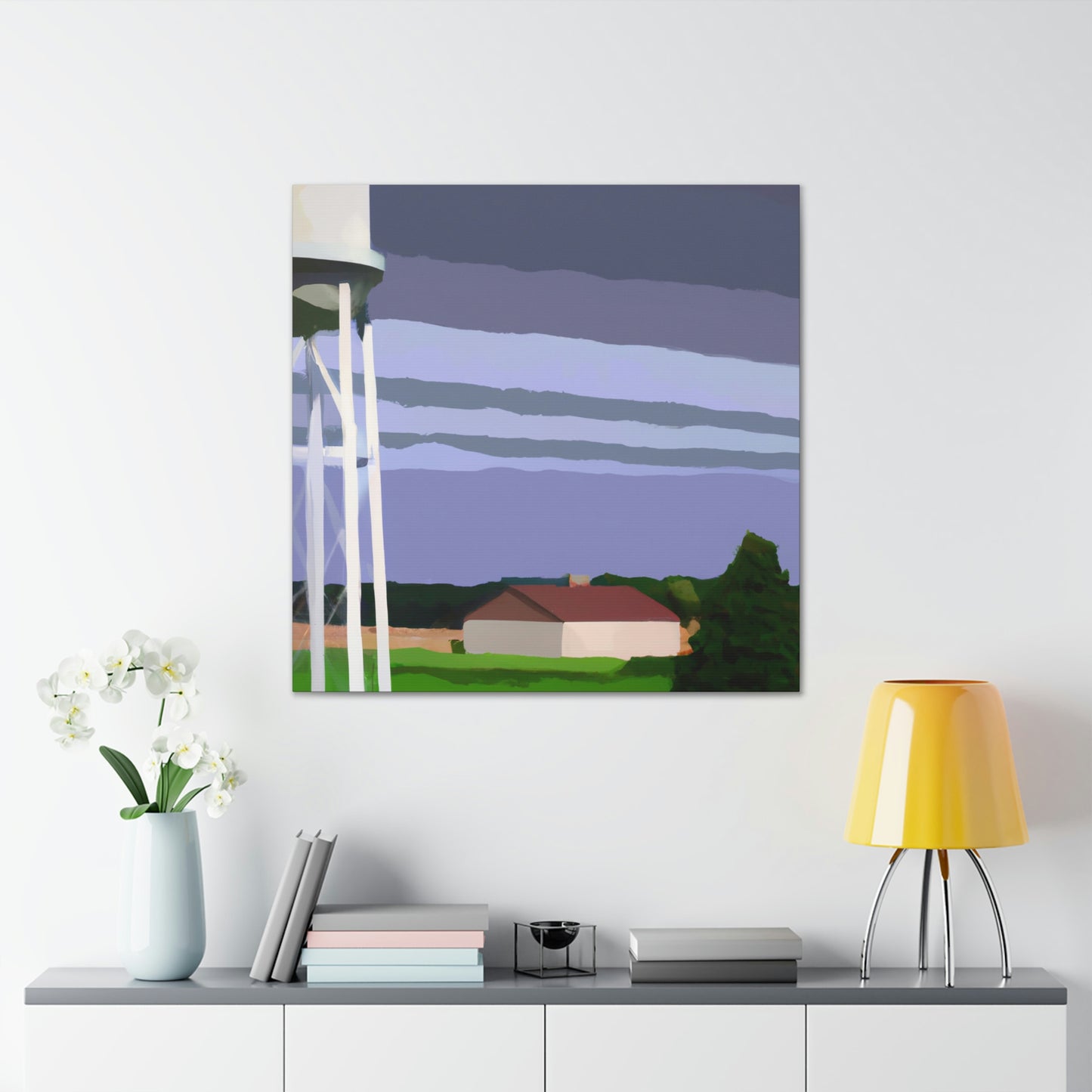 "Water Tower Elegance Abounds" - Canvas