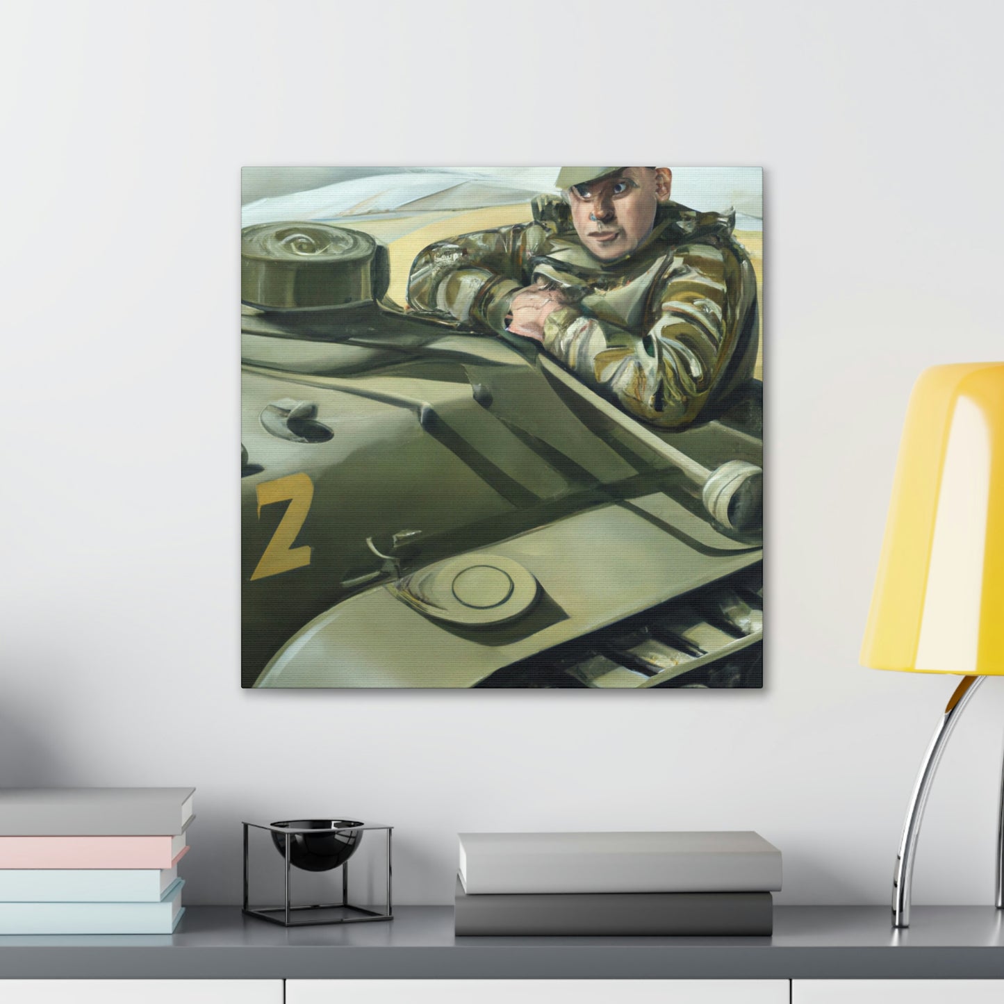 Tank Operator Courage - Canvas