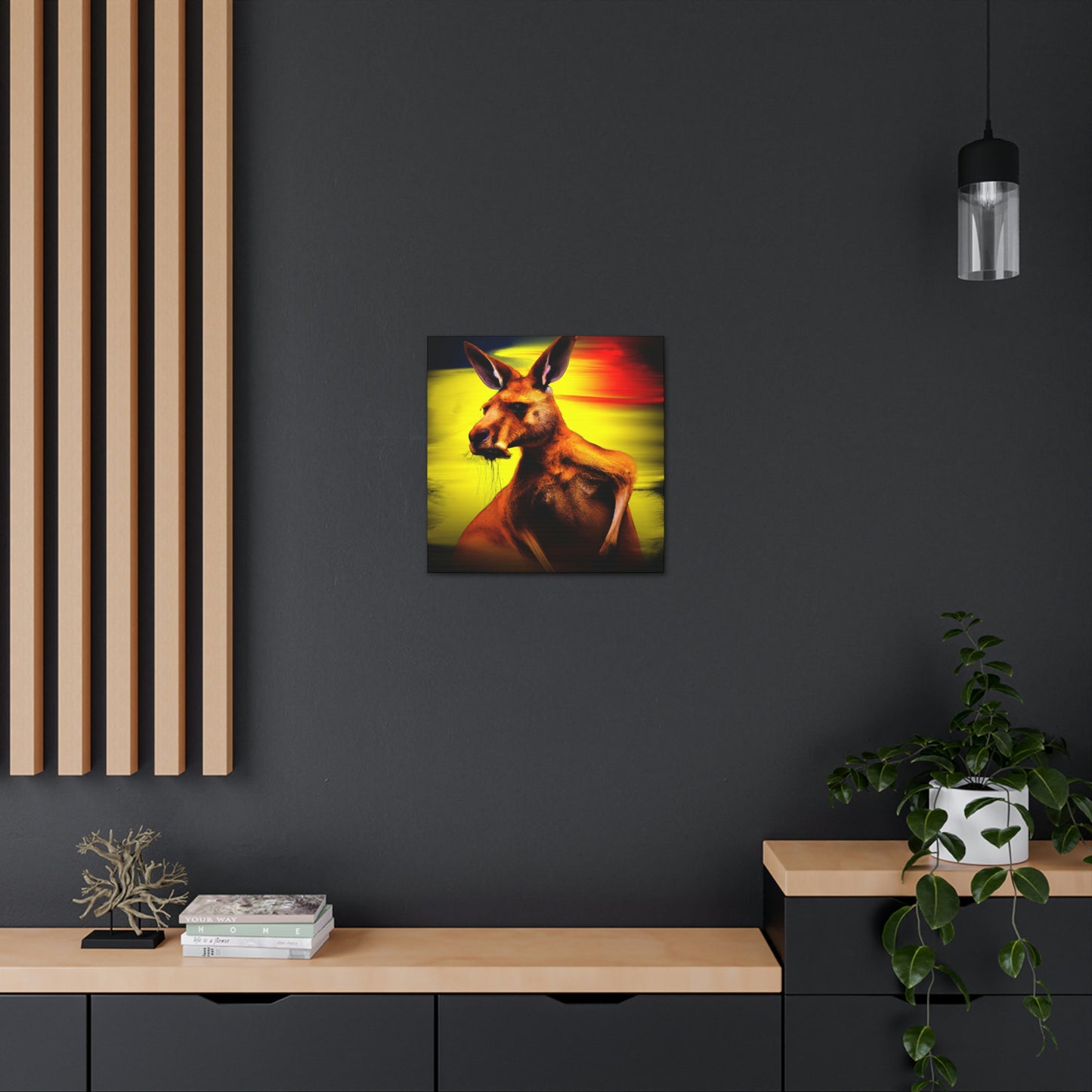 "Kangaroo in Technicolor" - Canvas