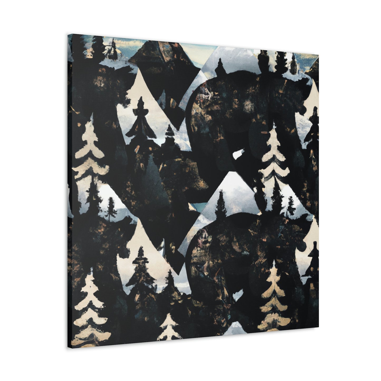 "Black Bear Deco Dream" - Canvas