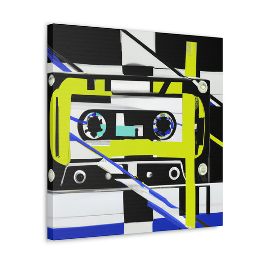 "Cassette Tape Abstraction" - Canvas