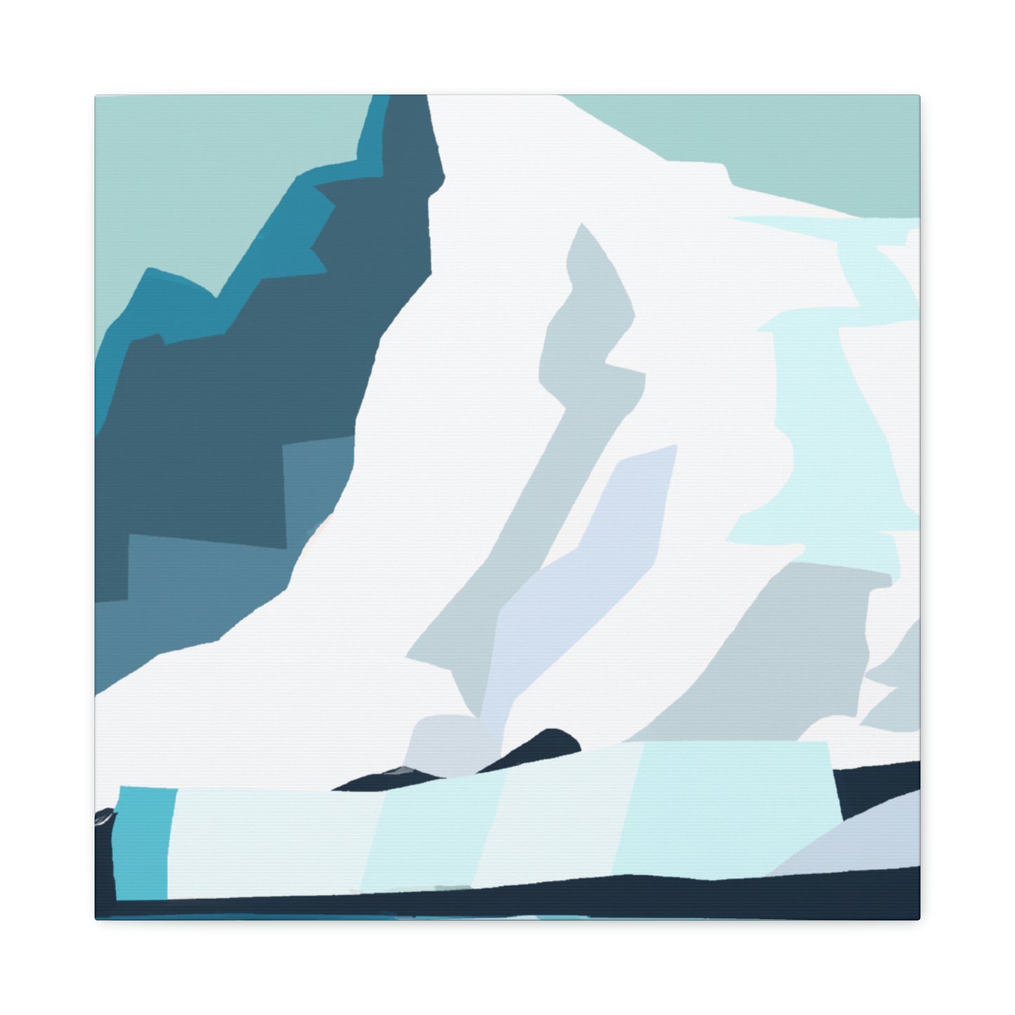 Glacial Minimalism Art - Canvas