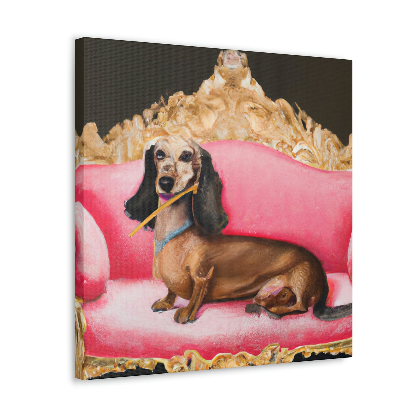 Dachshunds at Play - Canvas