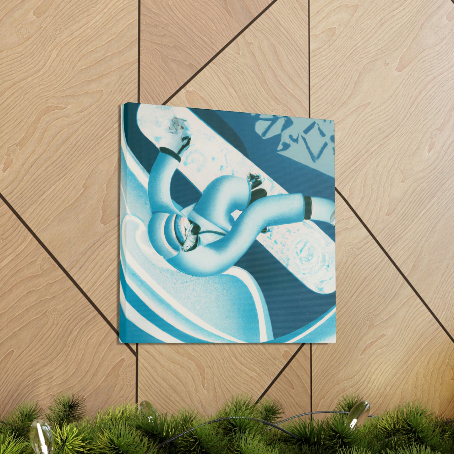 "Sliding the Art Deco" - Canvas