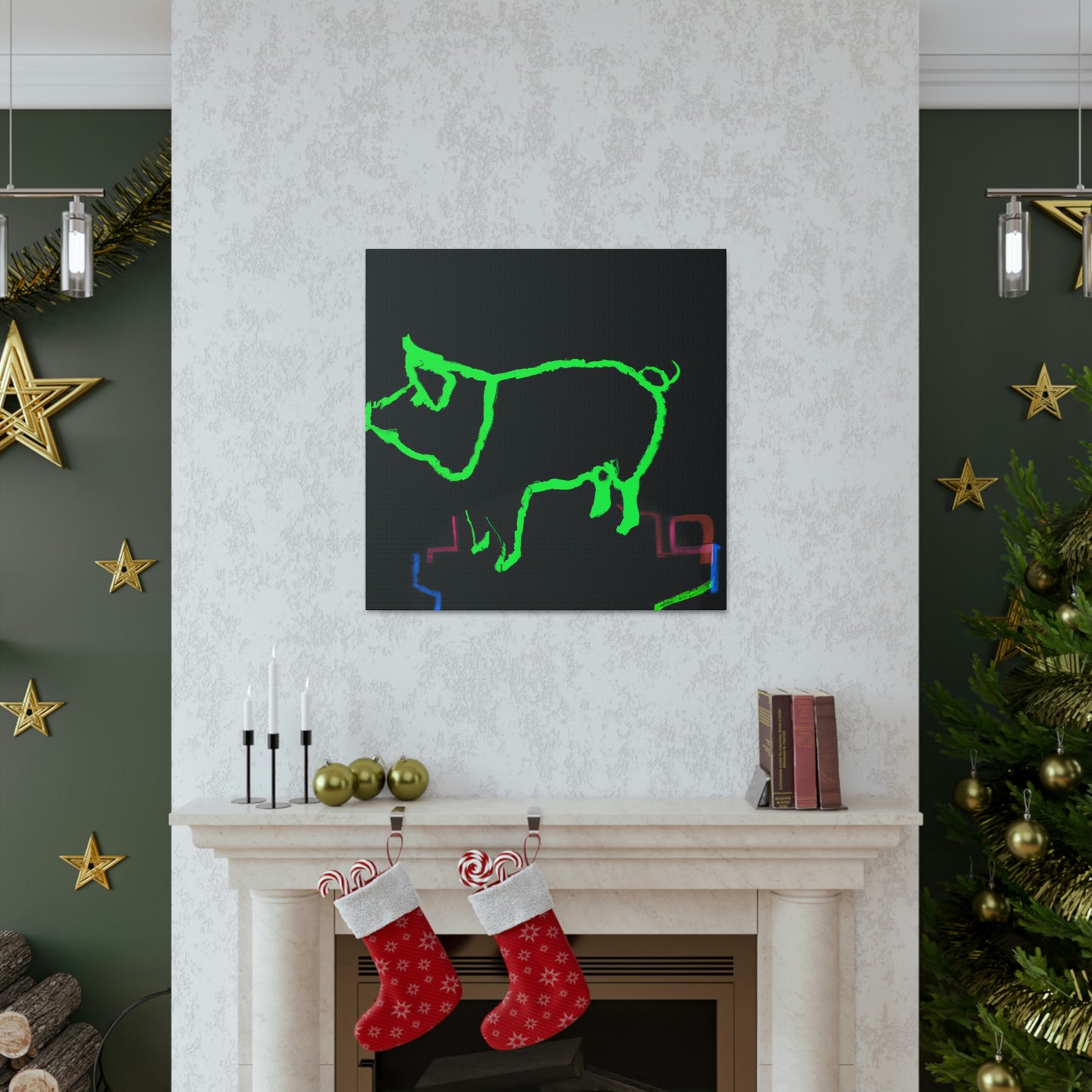 "Pig with Paunchy Pride" - Canvas