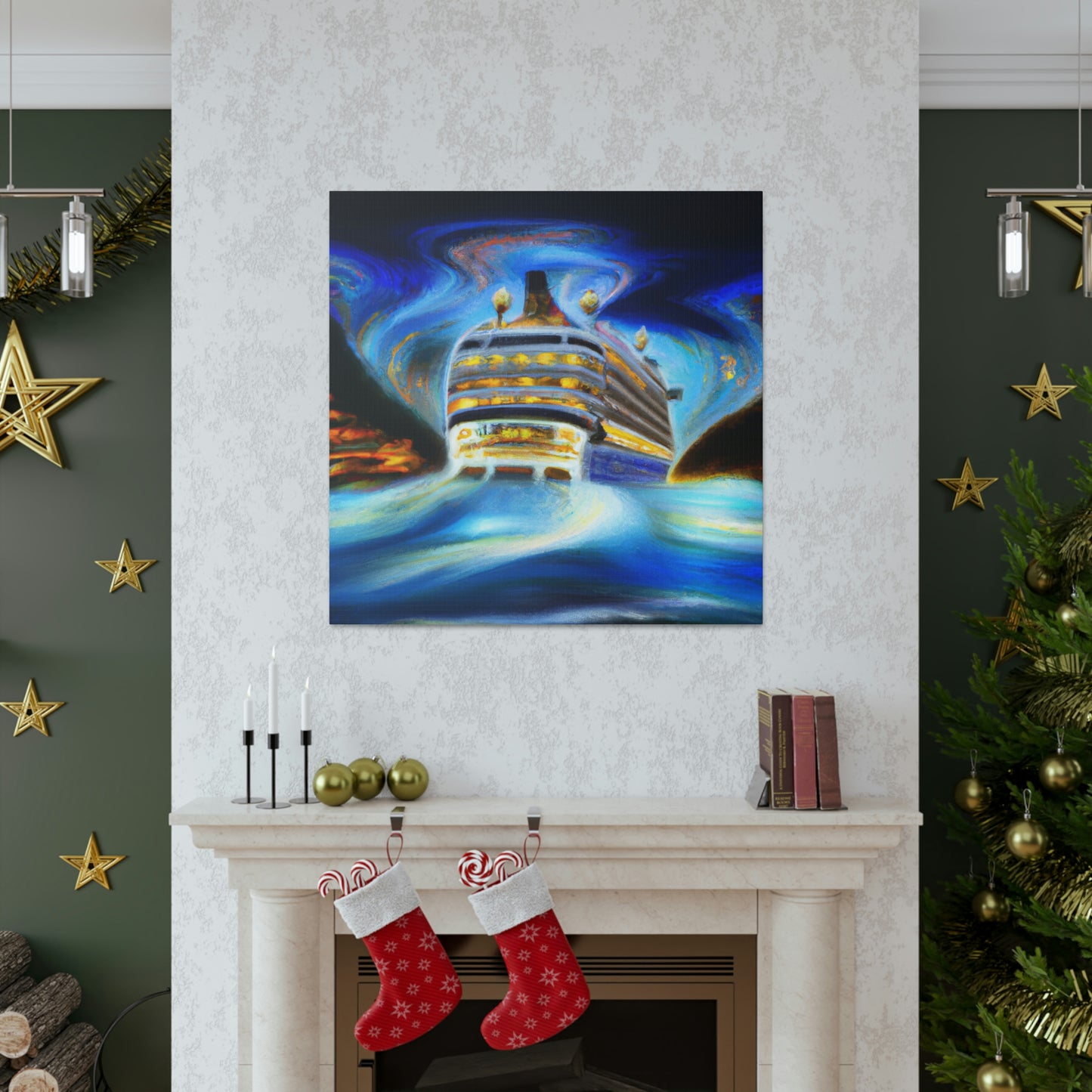 "Cruise Ship Surreality" - Canvas