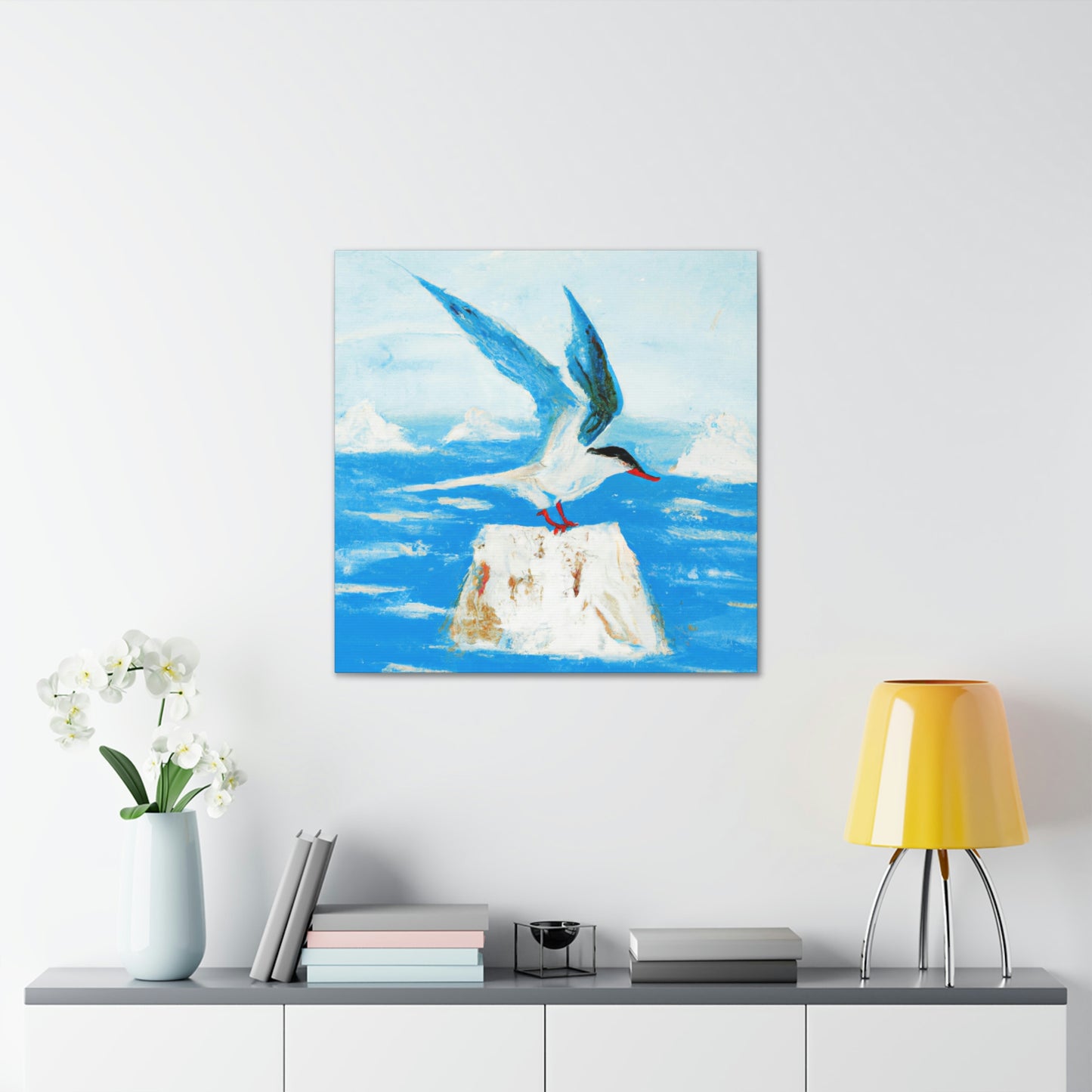 Terns in Serene Flight - Canvas