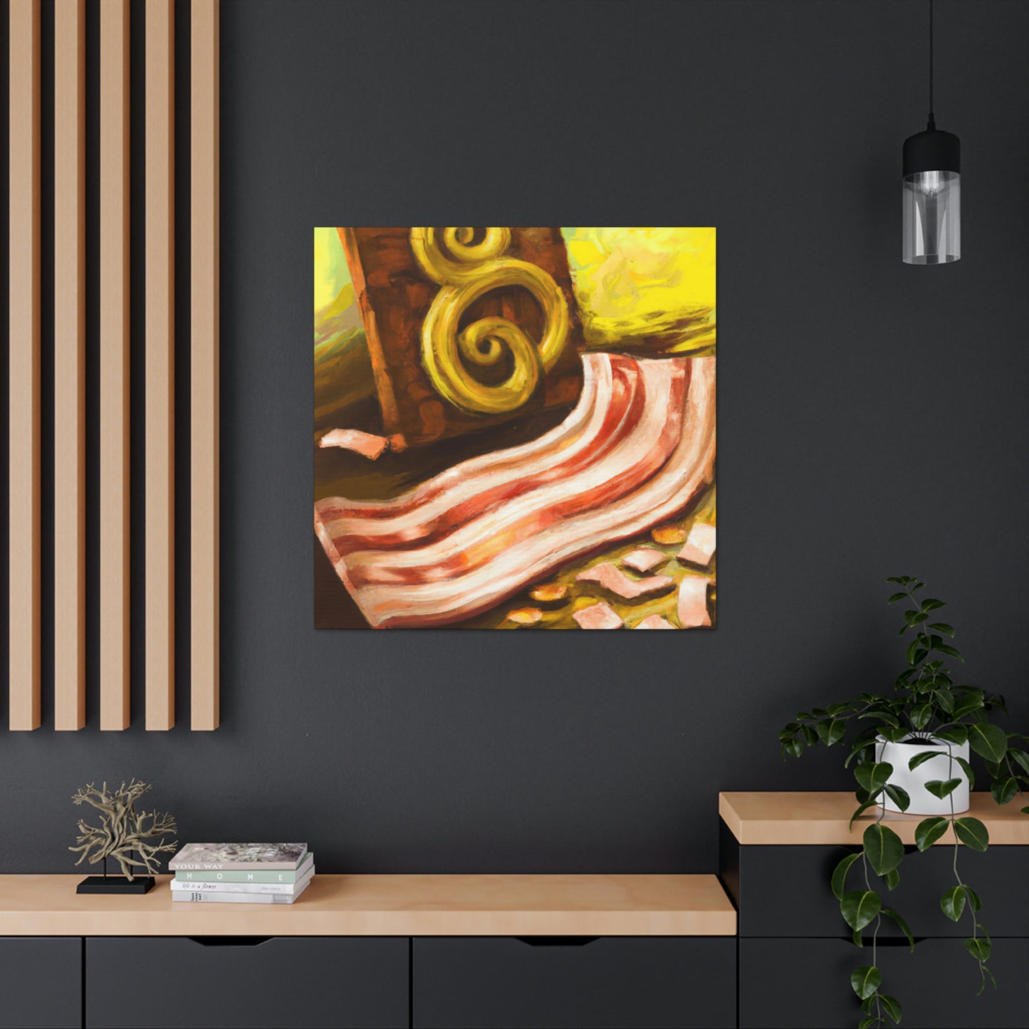 "Bacon In Steampunk Times" - Canvas