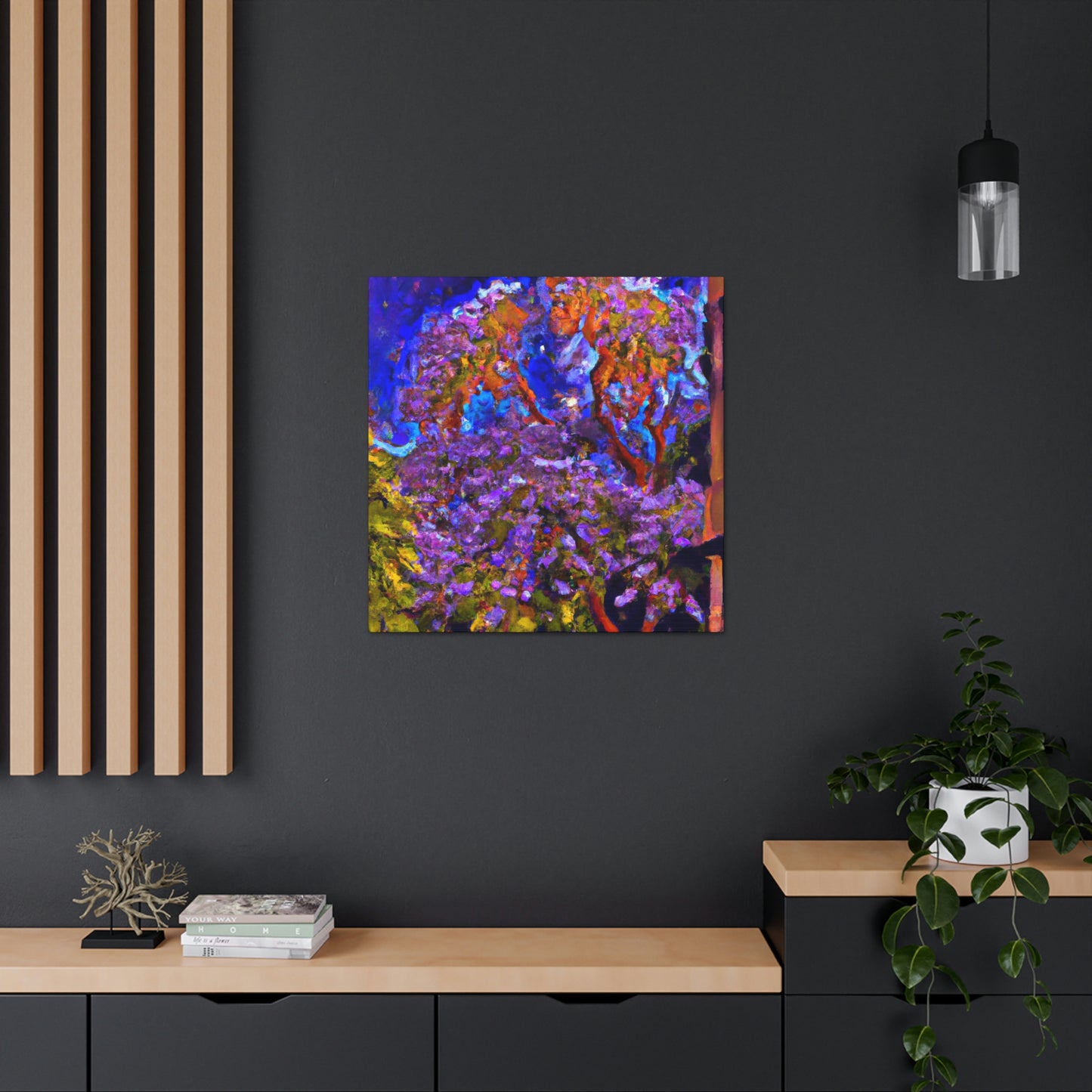 "Vibrant Jacaranda Tree" - Canvas