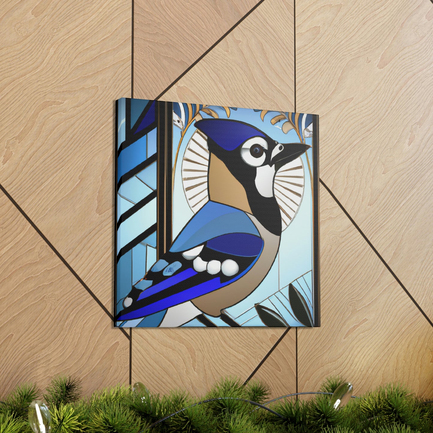 "Midnight Blue Jay Dream" - Canvas