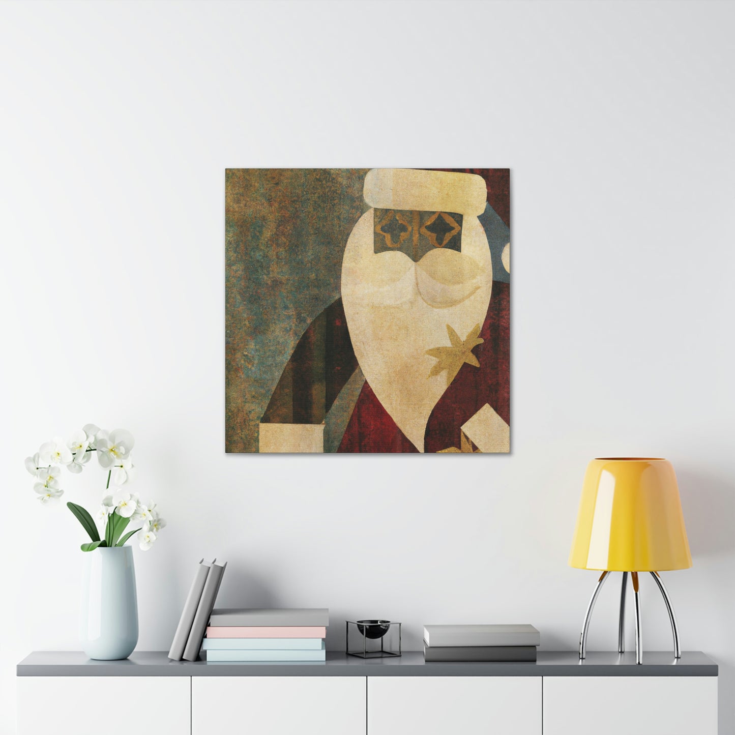 Santa's Art Deco Dream - Canvas