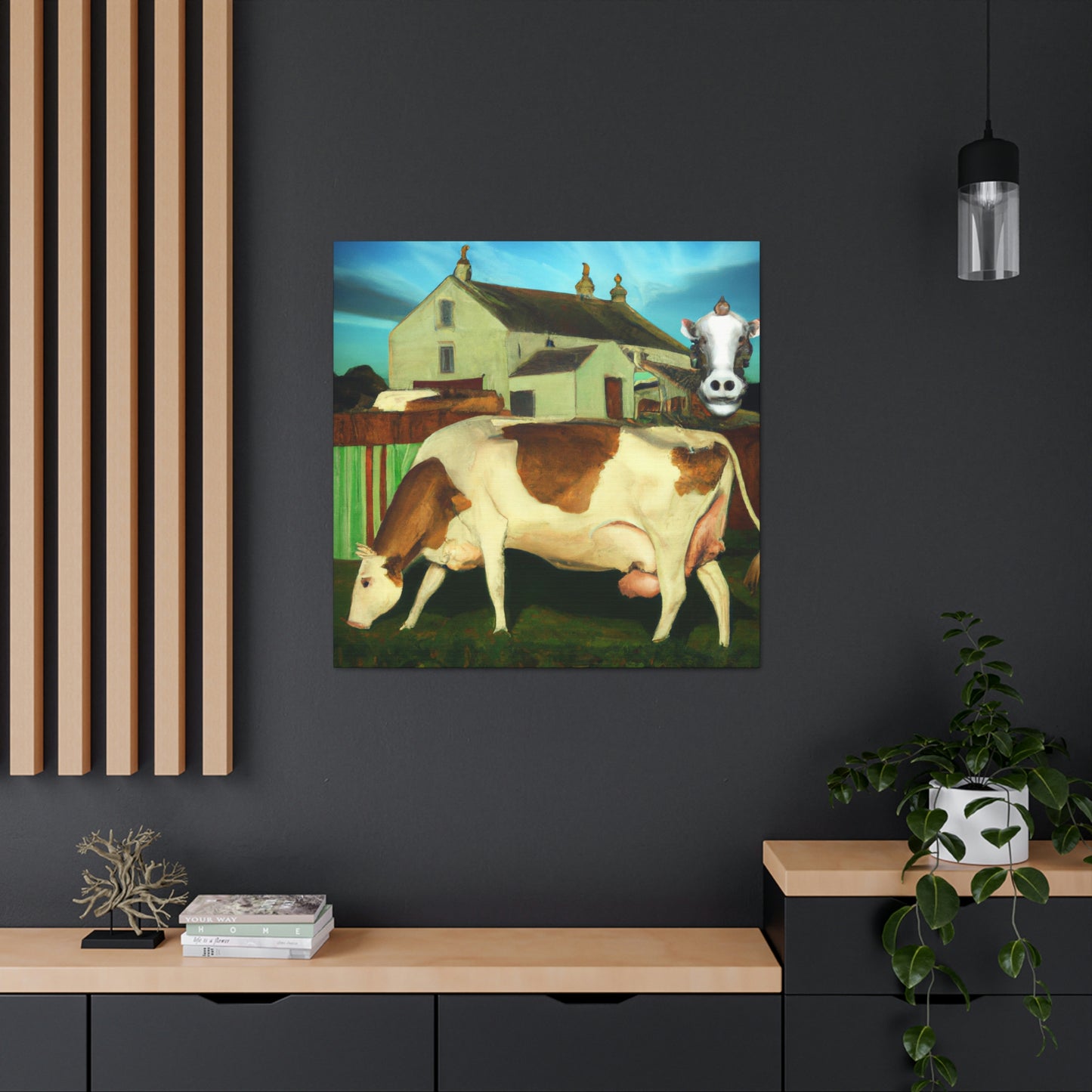 "Cow on the Pasture" - Canvas