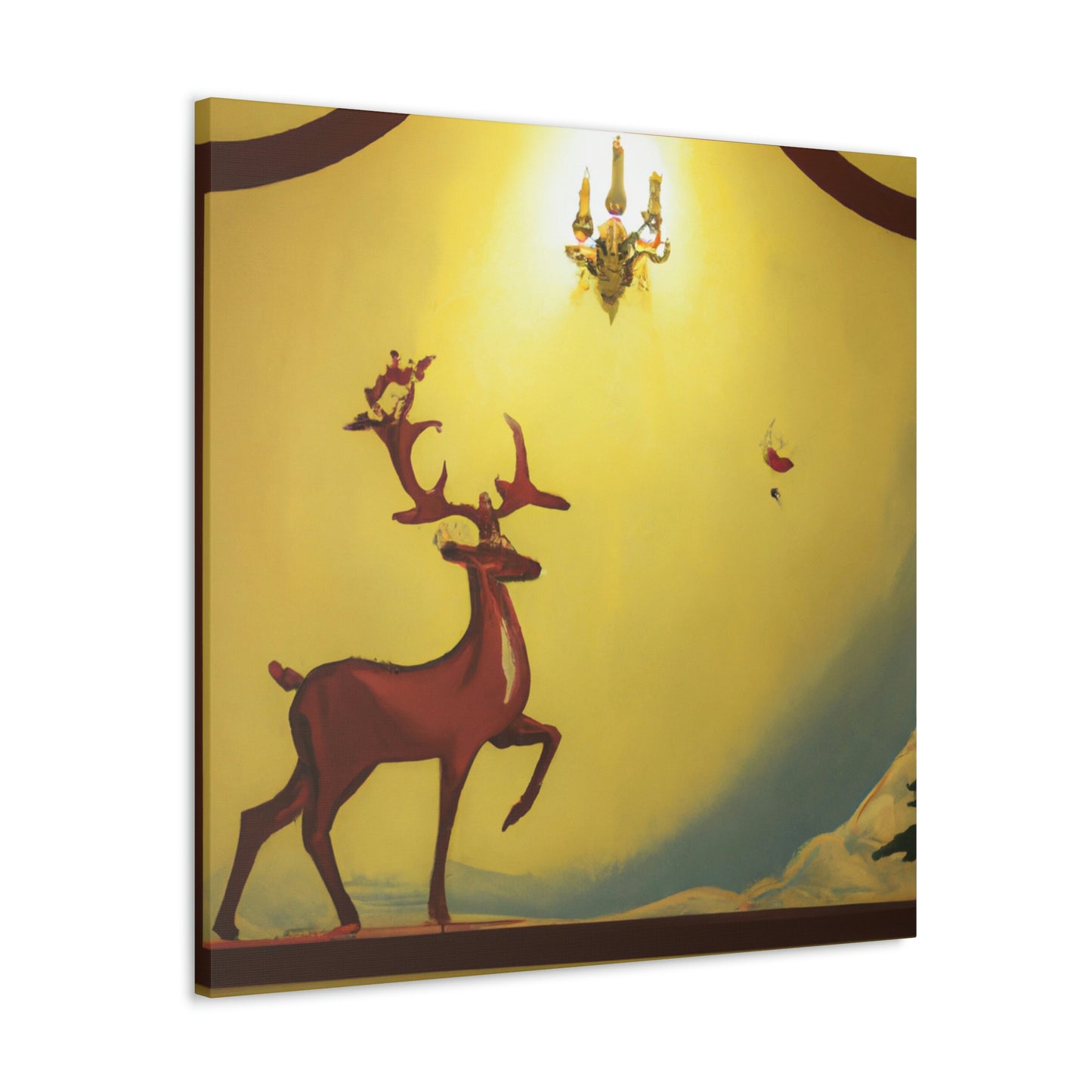 "Reindeer Art Deco" - Canvas