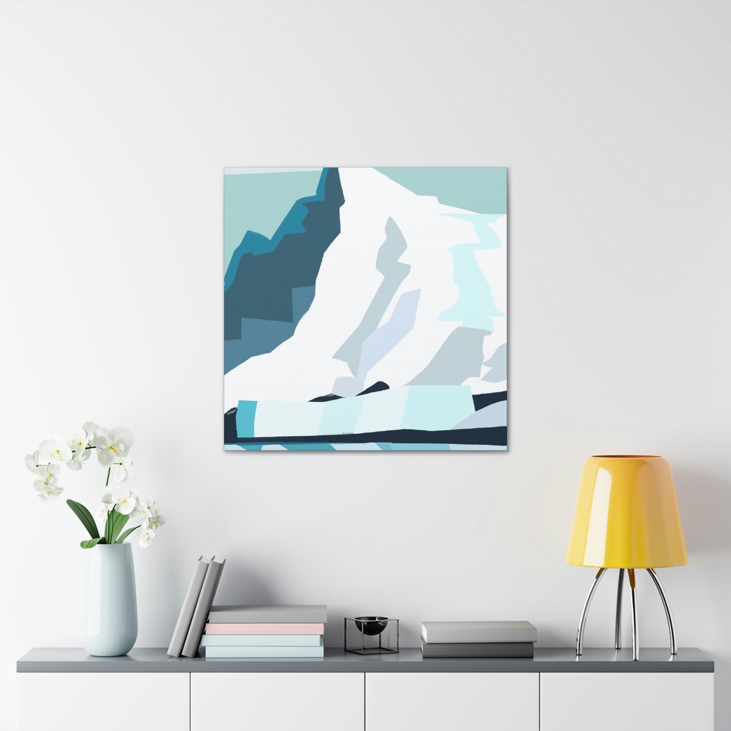 Glacial Minimalism Art - Canvas